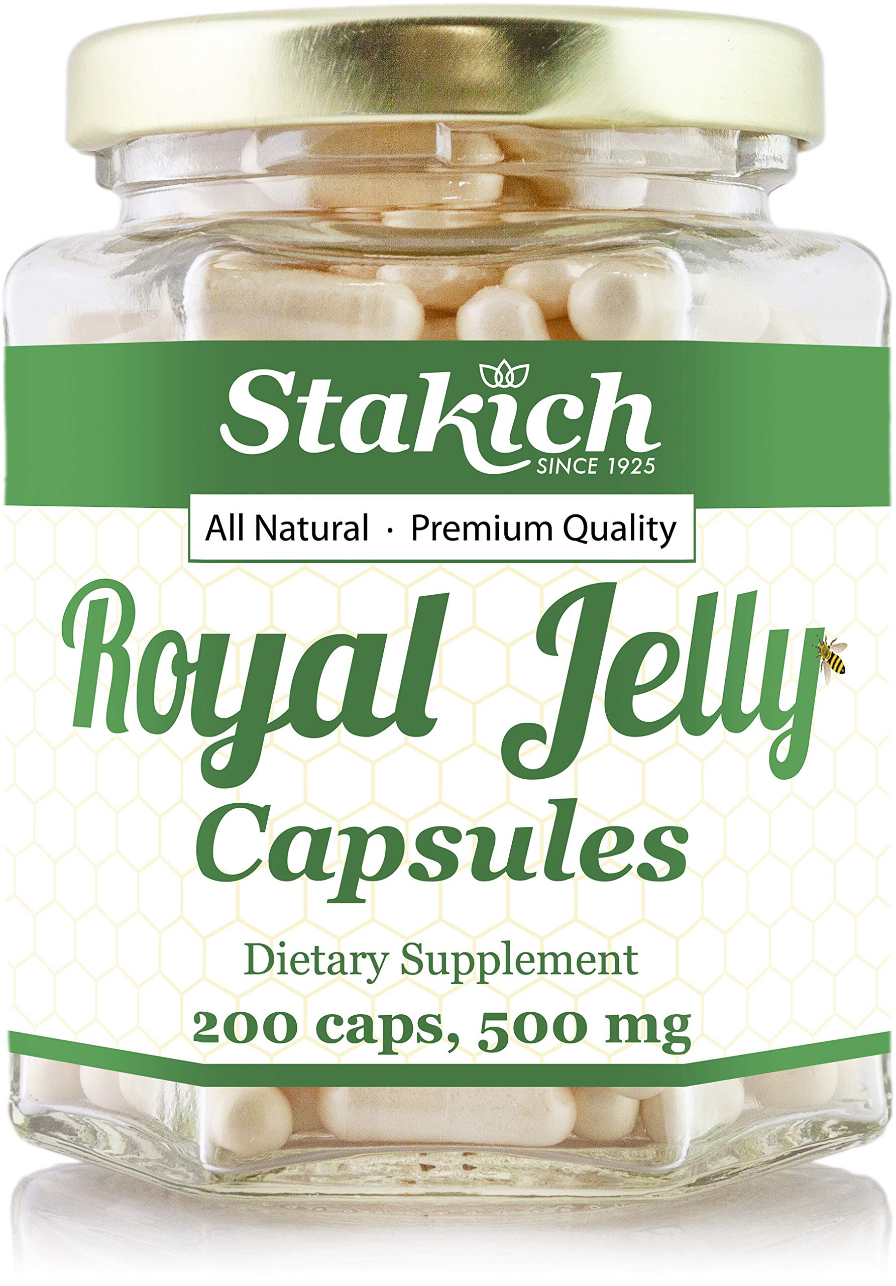 Stakich Royal Jelly 500 mg Capsules 800 Count
