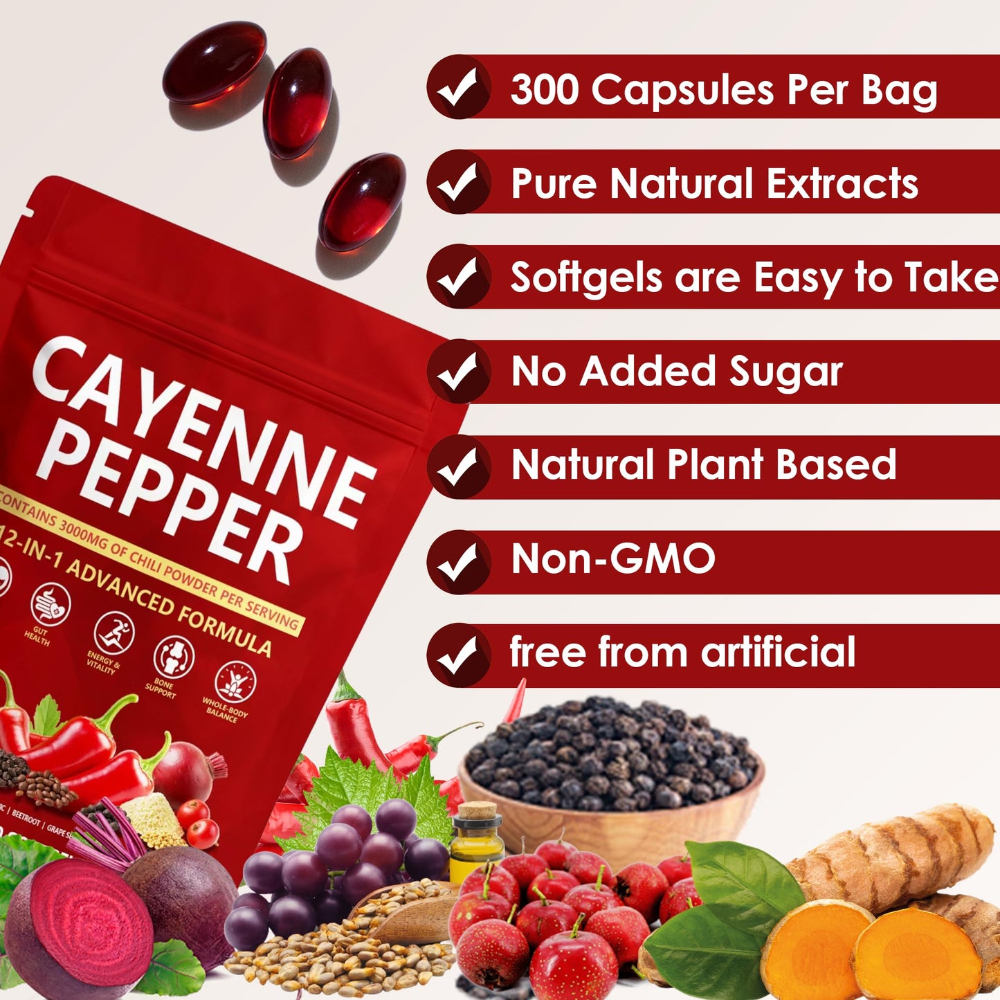 KLUNIZ Sovexa Cayenne Pepper Capsule 1 Count