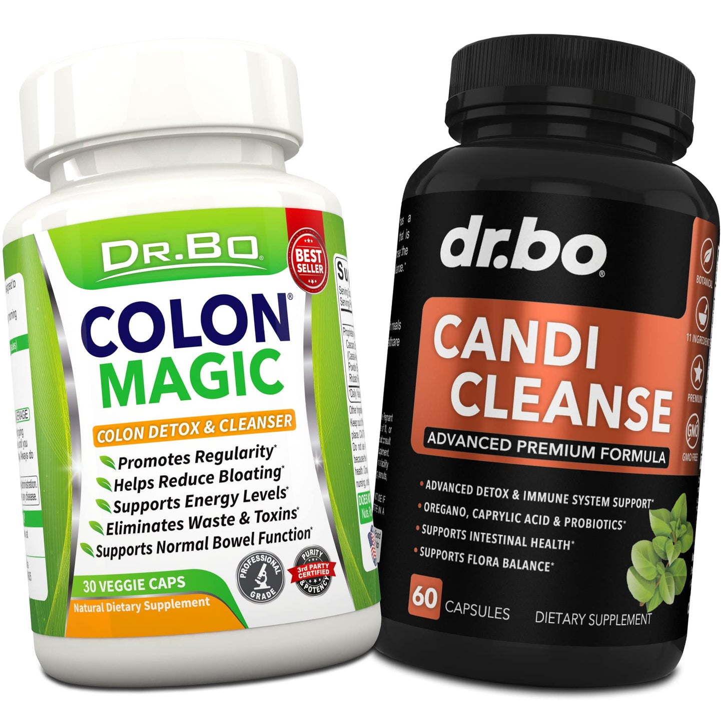 DR. BO Colon Cleanse Candi Detox Formula 120 Capsules