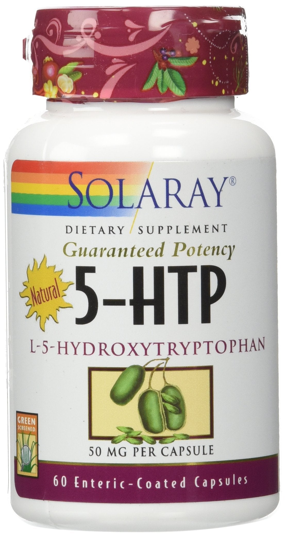 Solaray 5-HTP 50 mg Capsules, 60 Count