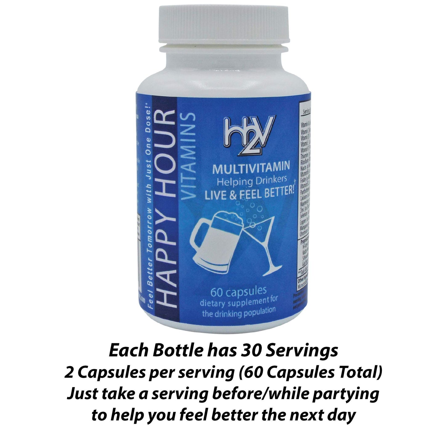 Happy Hour Vitamins Multivitamin Capsule, 60 Count