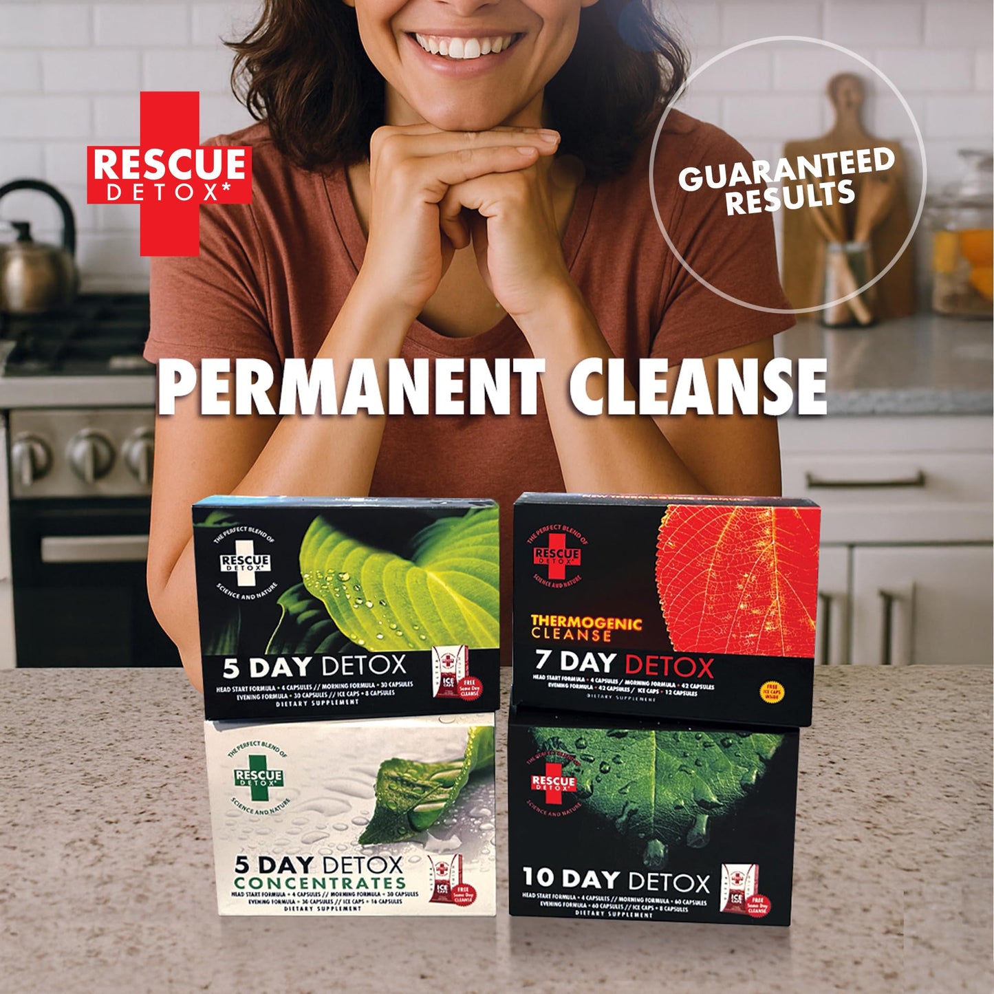 Rescue Detox 5 Day Detox Concentrates +Plus Capsule, 80 Count