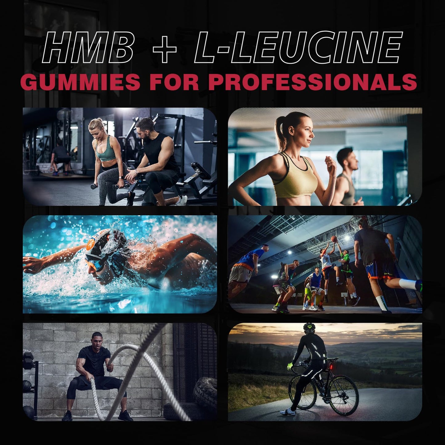 Geeoasis HMB and L-Leucine Gummies 120 Count