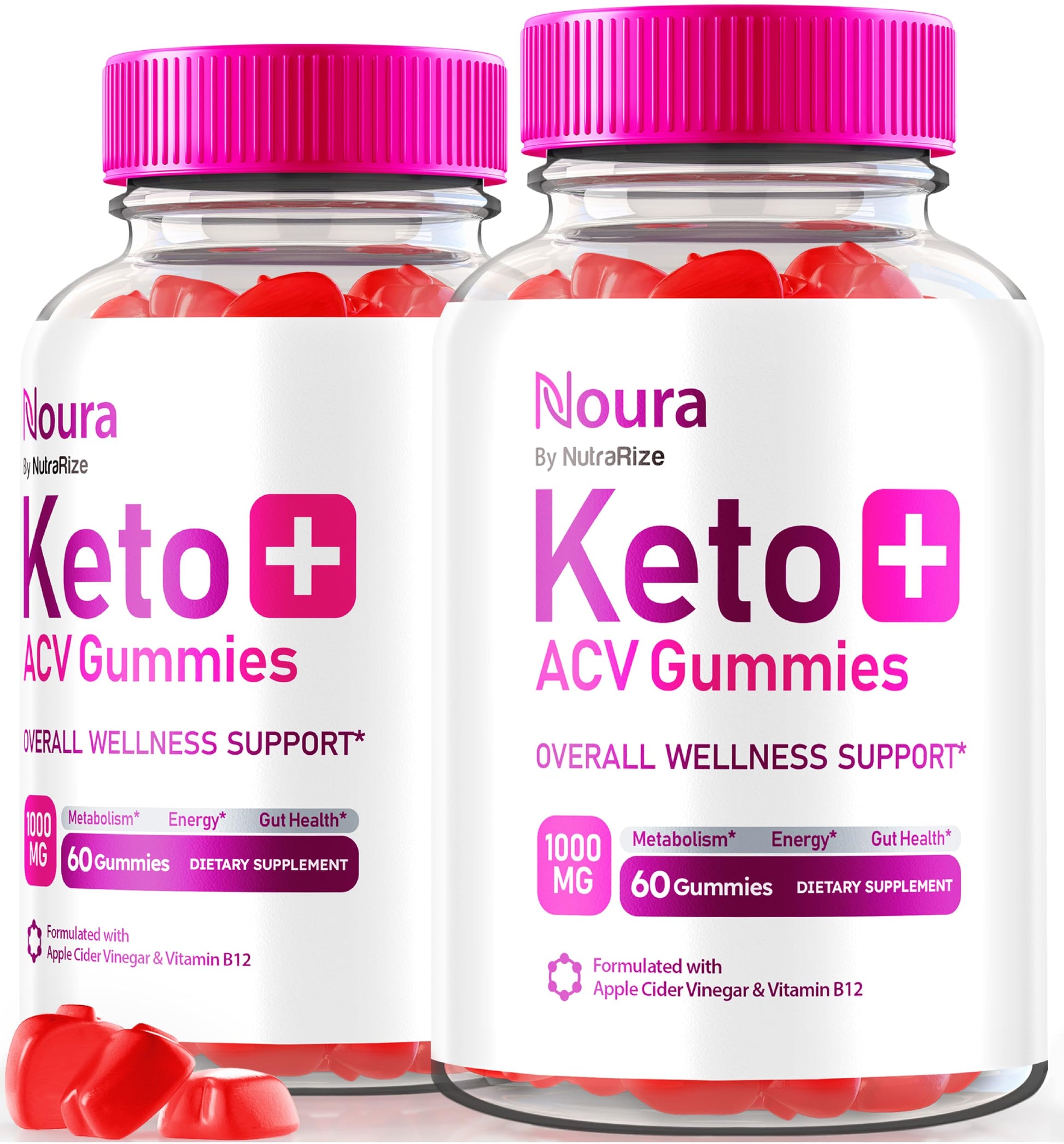 NutraRize Noura Keto + ACV Gummies, 120 Gummies