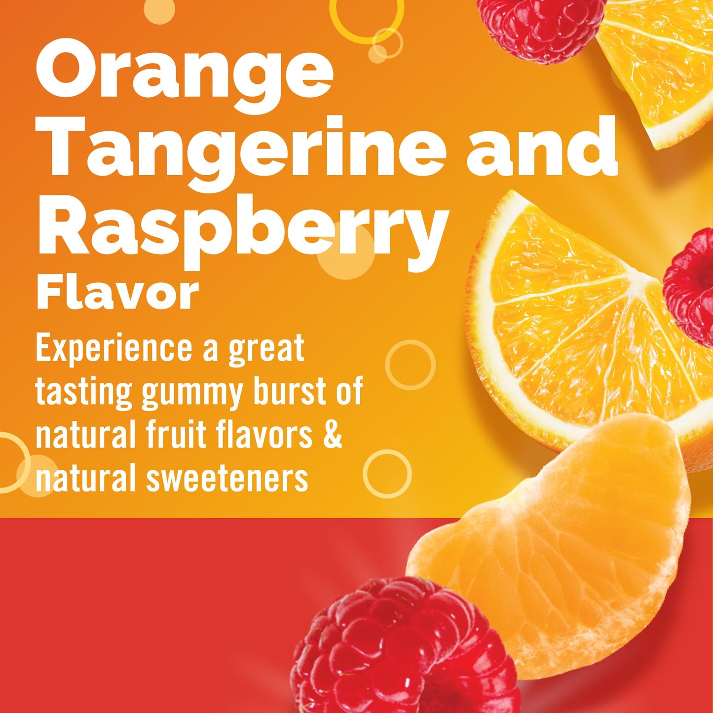Emergen-C 750mg Vitamin C Gummies, Immunity Gummies with B Vitamins, Gluten Free, Orange, Tangerine and Raspberry Flavors, 45 Count