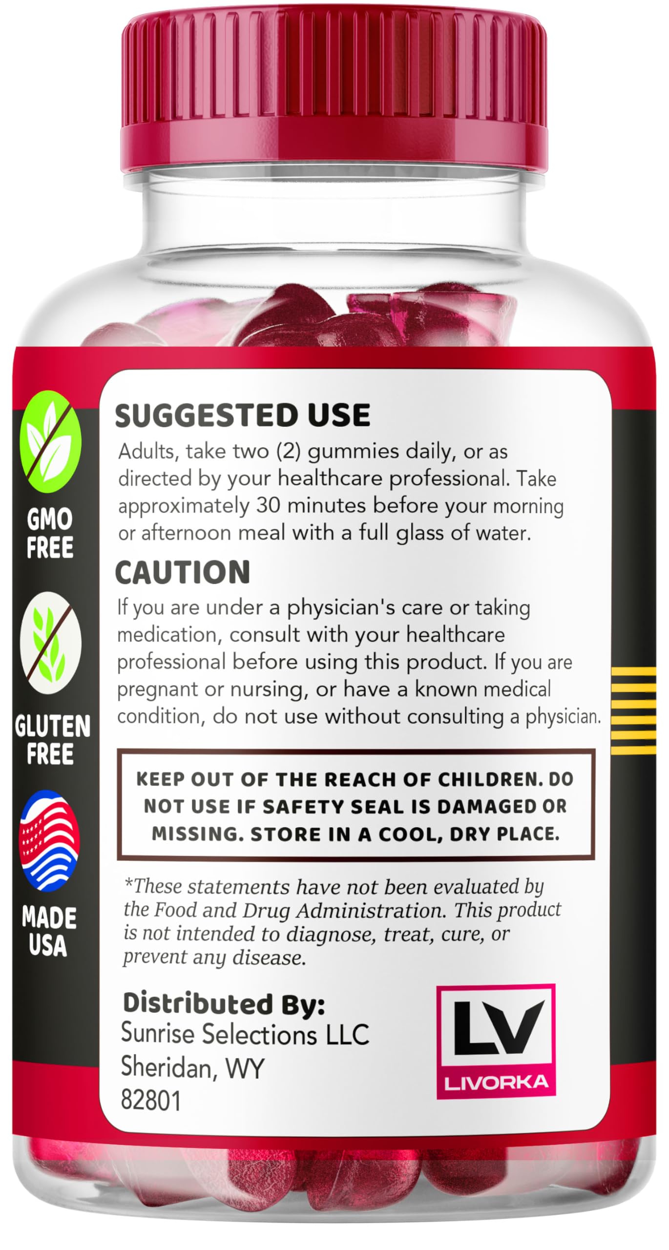 LIVORKA VigorLong Gummies Gummy 60 Count