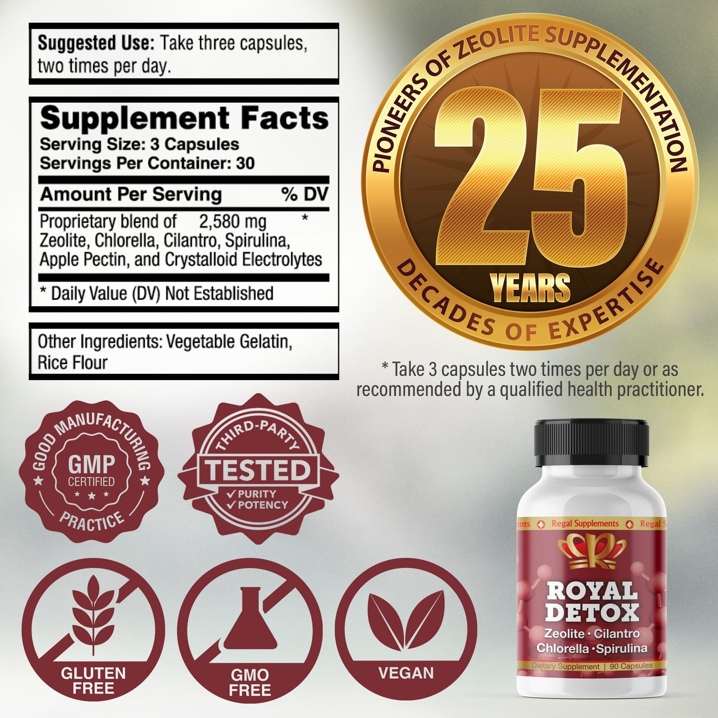 Zeo Health Royal Detox All-in-One Cleanse Capsule, 90 Capsules