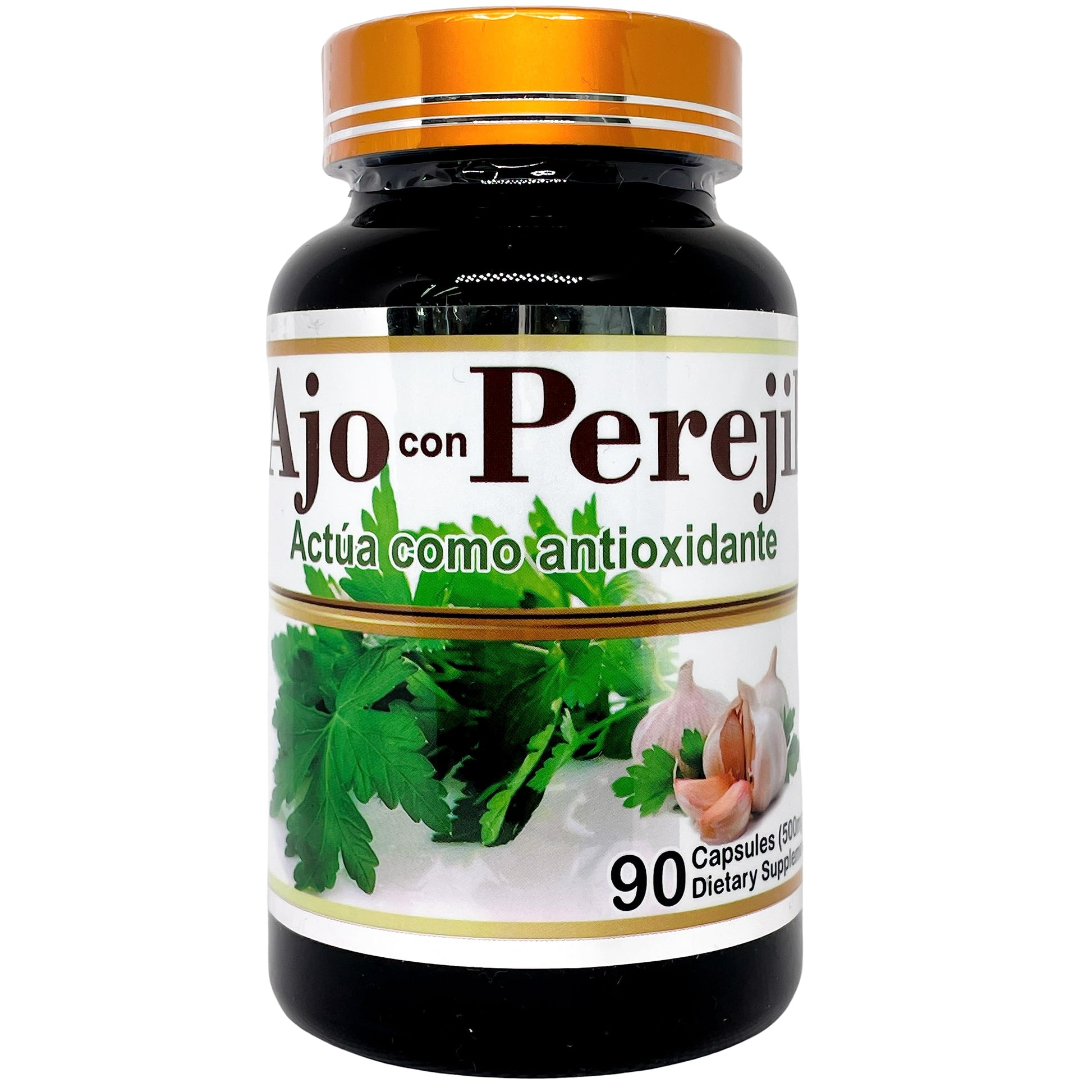 Productos El Colibri Garlic and Parsley Extract 500mg, Capsules, 90 Count