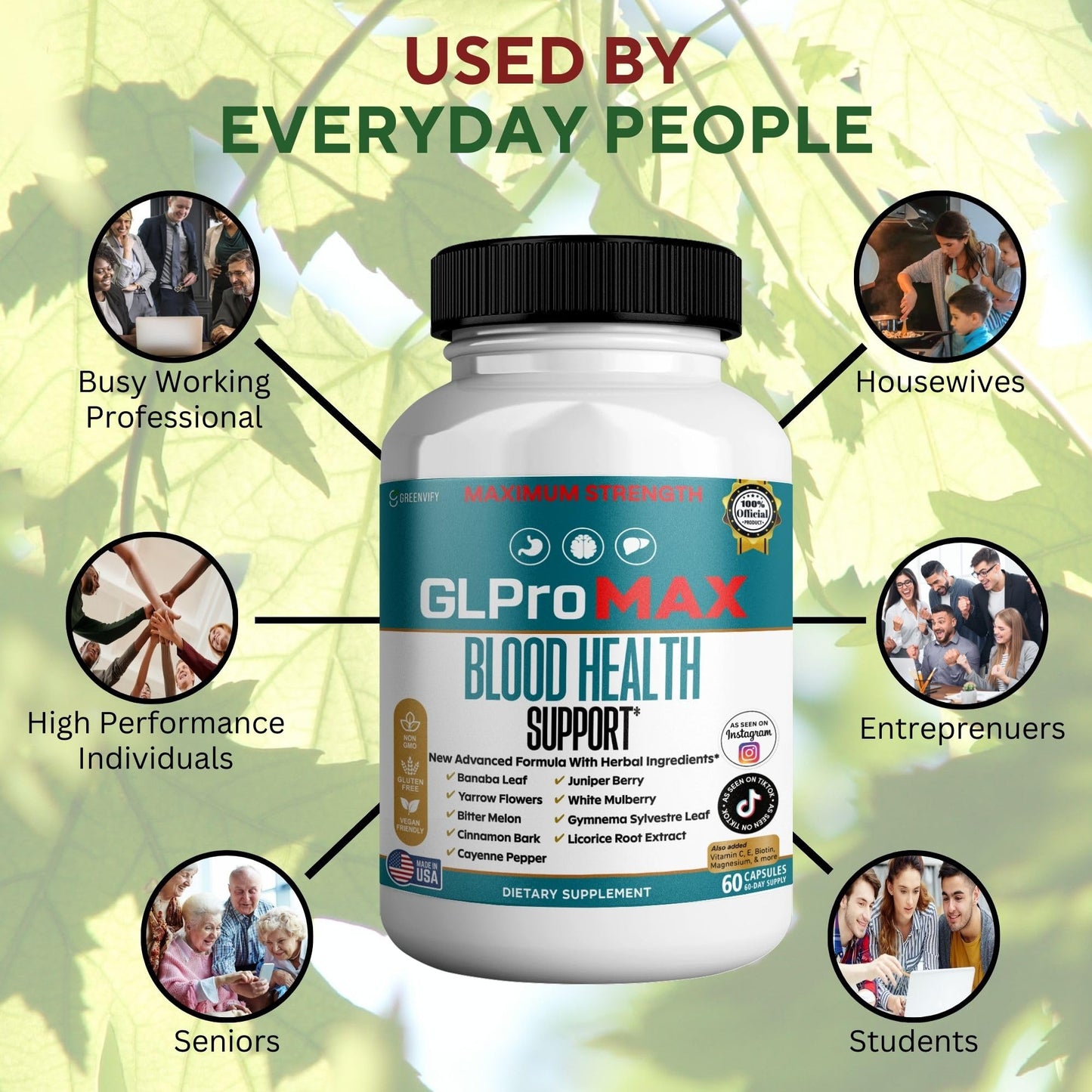 GREENVIFY GLProMAX Blood Health Support, 60 Capsules