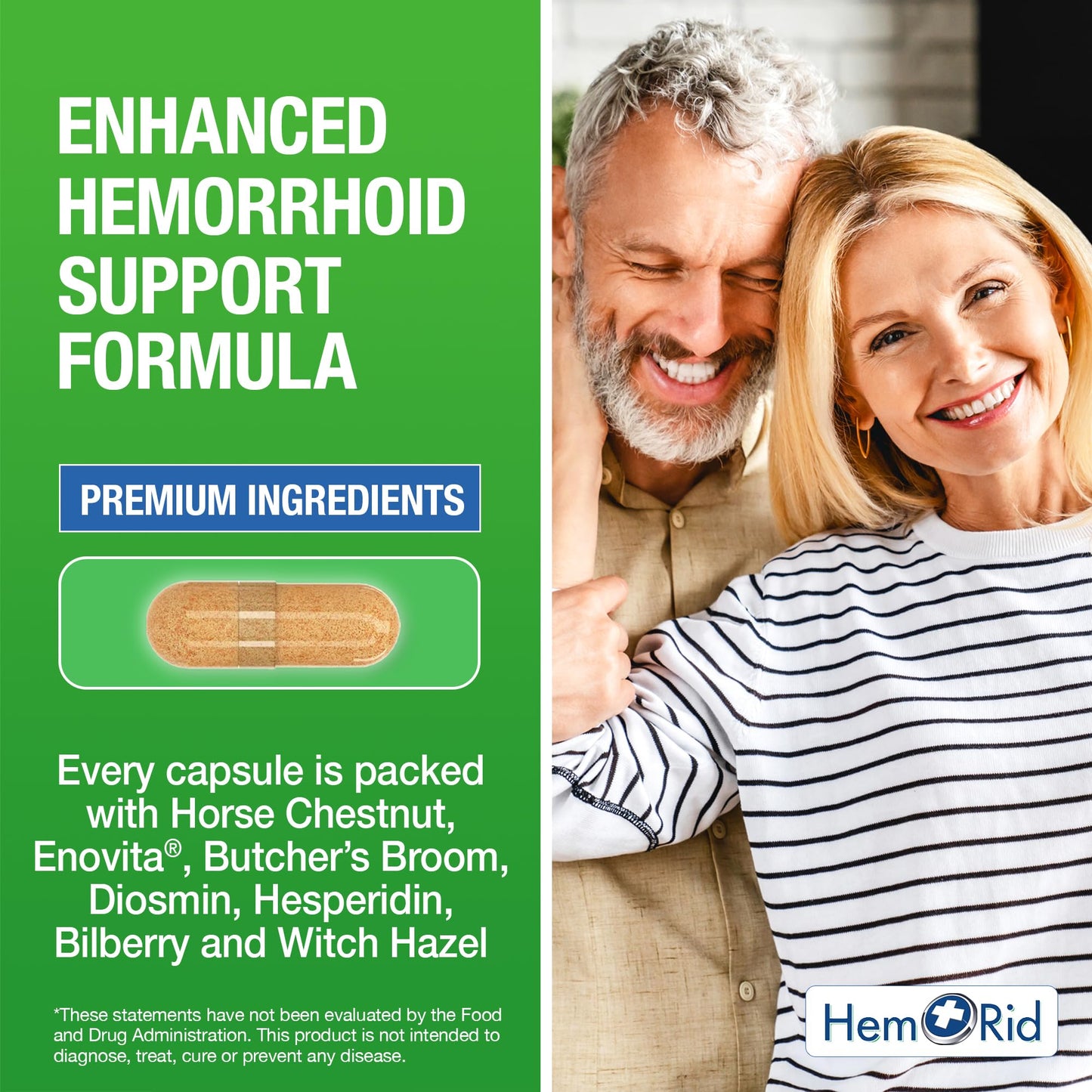HemRid Plus Advanced Herbal Comfort Formula Capsules 90