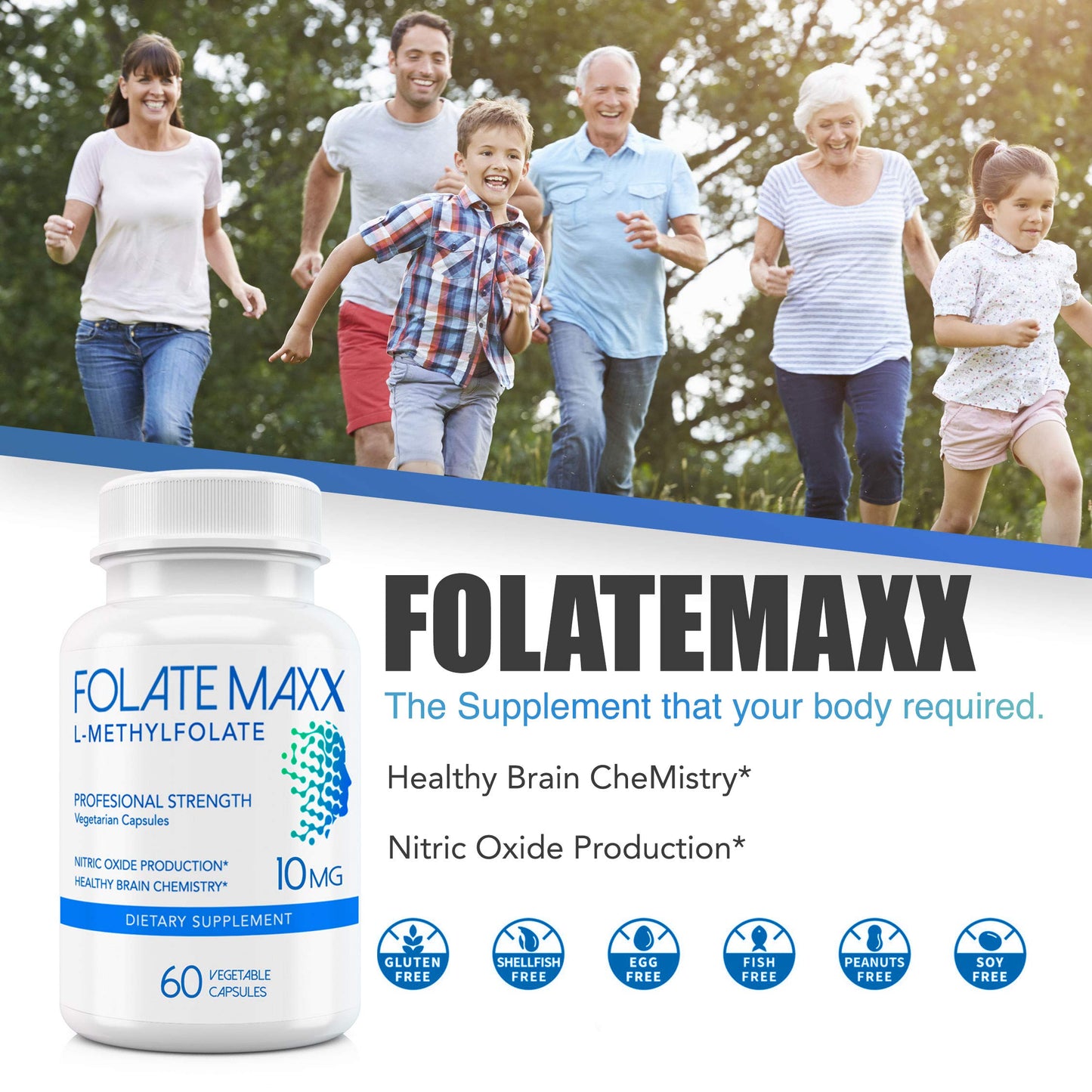 FOLATE MAXX L-Methylfolate 10 mg, 60 Capsules