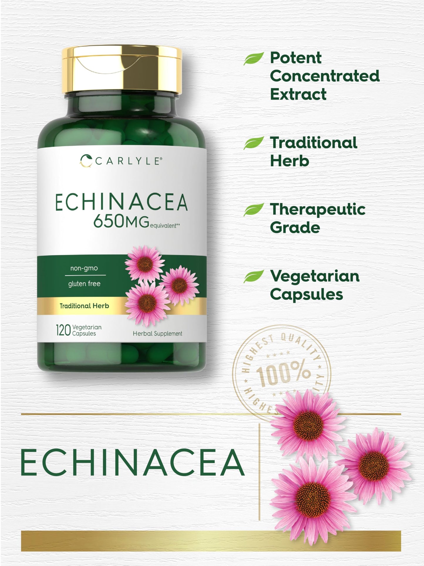 Carlyle Echinacea Capsules 120 Count