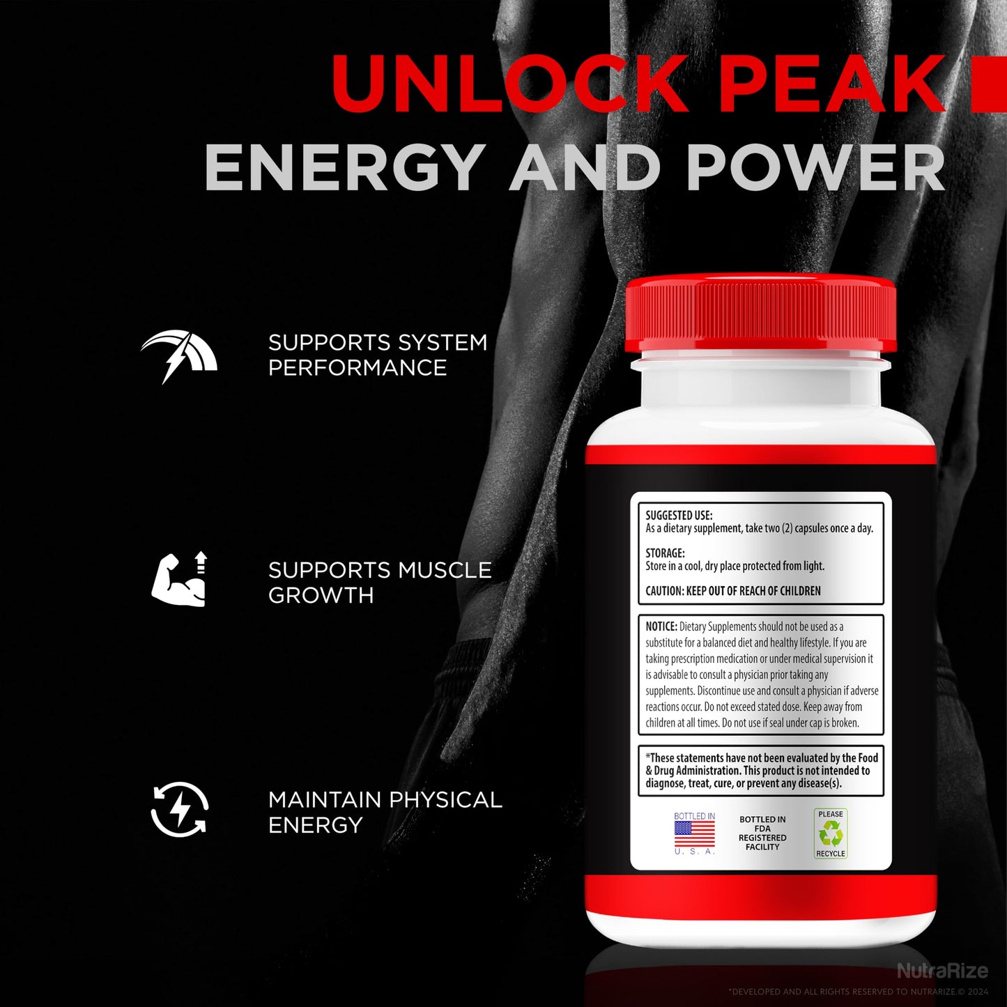 NutraRize ErecBoost 180 Capsules