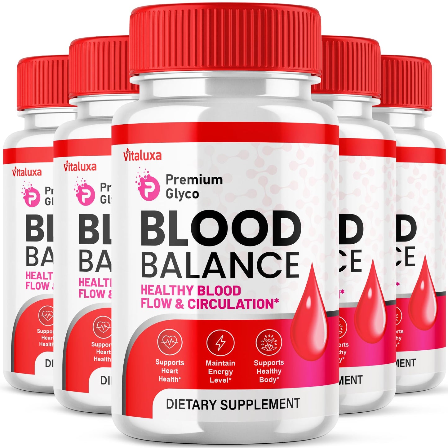 Vitaluxa Premium Glyco Capsules Blood Support Supplement, Maximum Strength, All Natural Ingredients, Health Wellness Blend Complex, 300 Capsules