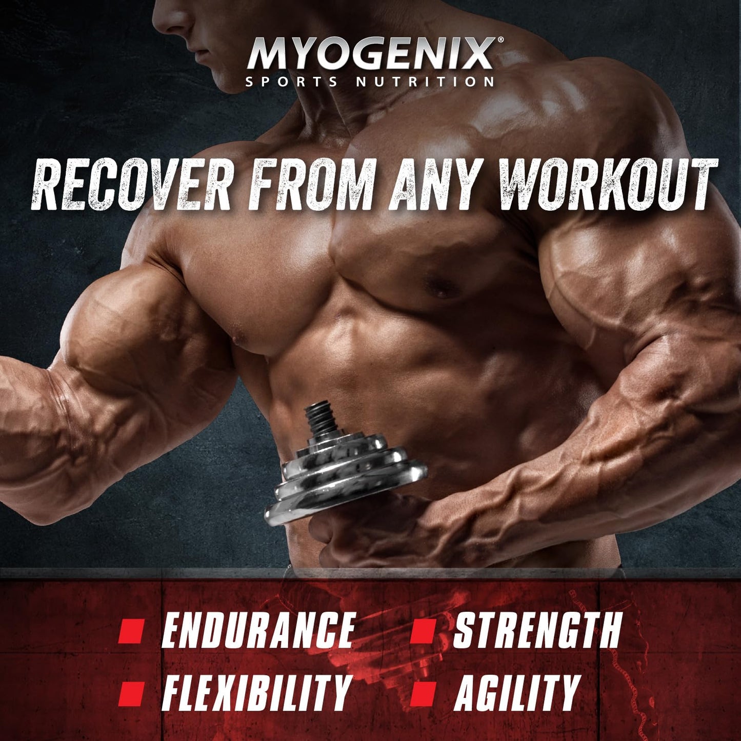 Myogenix Aftershock Post Workout Muscle Growth Whey Protein Powder, 48