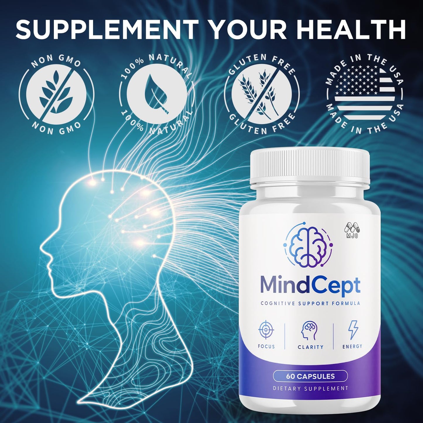 MJO Mindcept Capsules, 120 Capsules