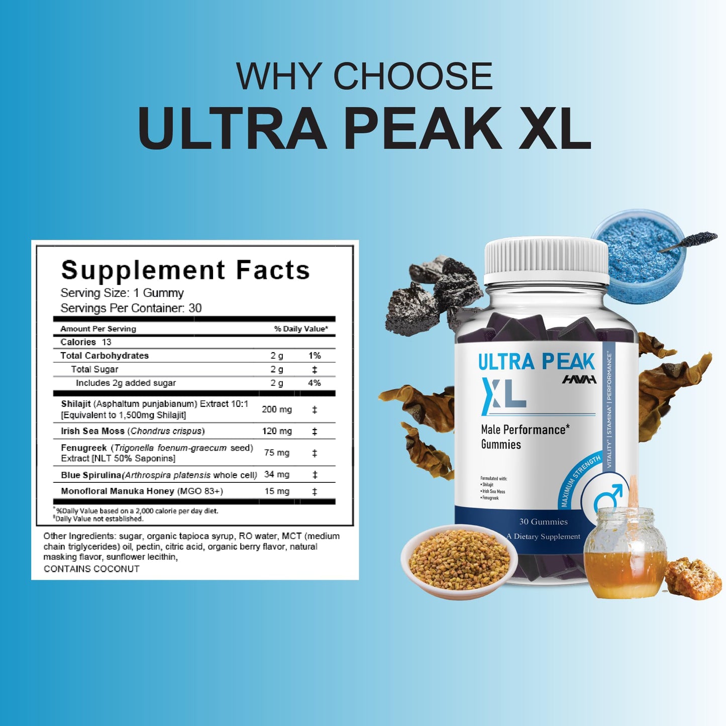Havah Ultra Peak XL Performance Gummies, 150 Gummies