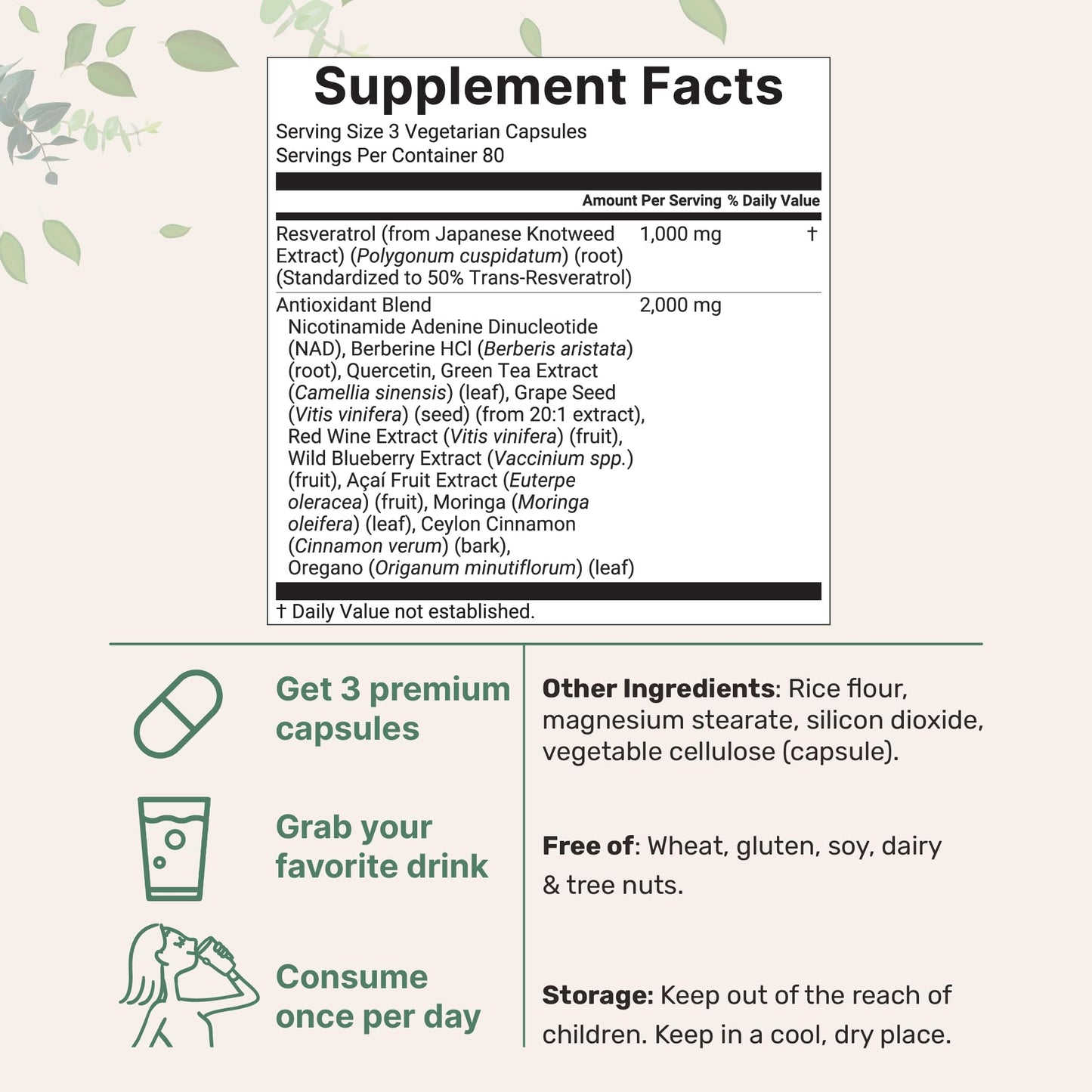 Micro Ingredients Vitamin D3 5000iu + K2 100mcg Softgels & Resveratrol NAD Supplements 3000mg Veggie Capsules, 540 Count