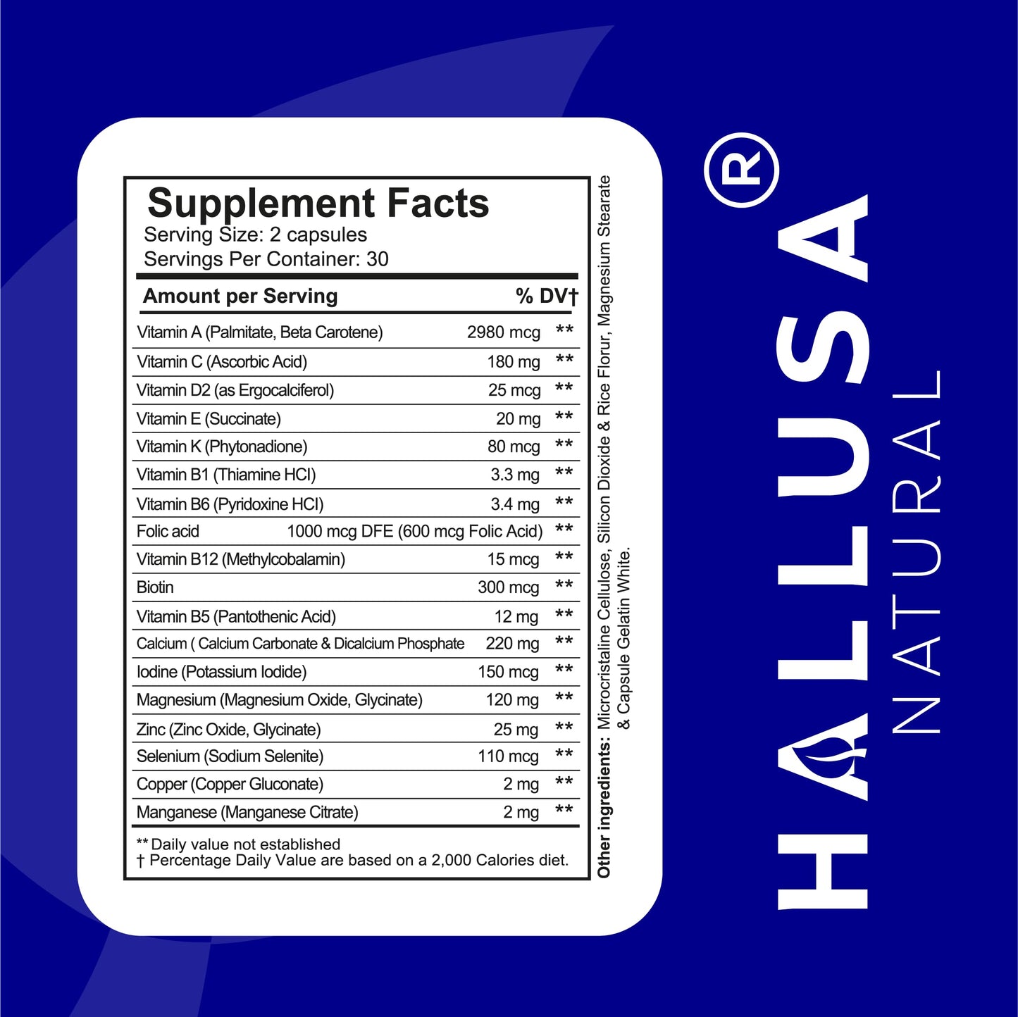 Hallusa Natural HallMultimen - Multivitamin for Men 60 Capsules