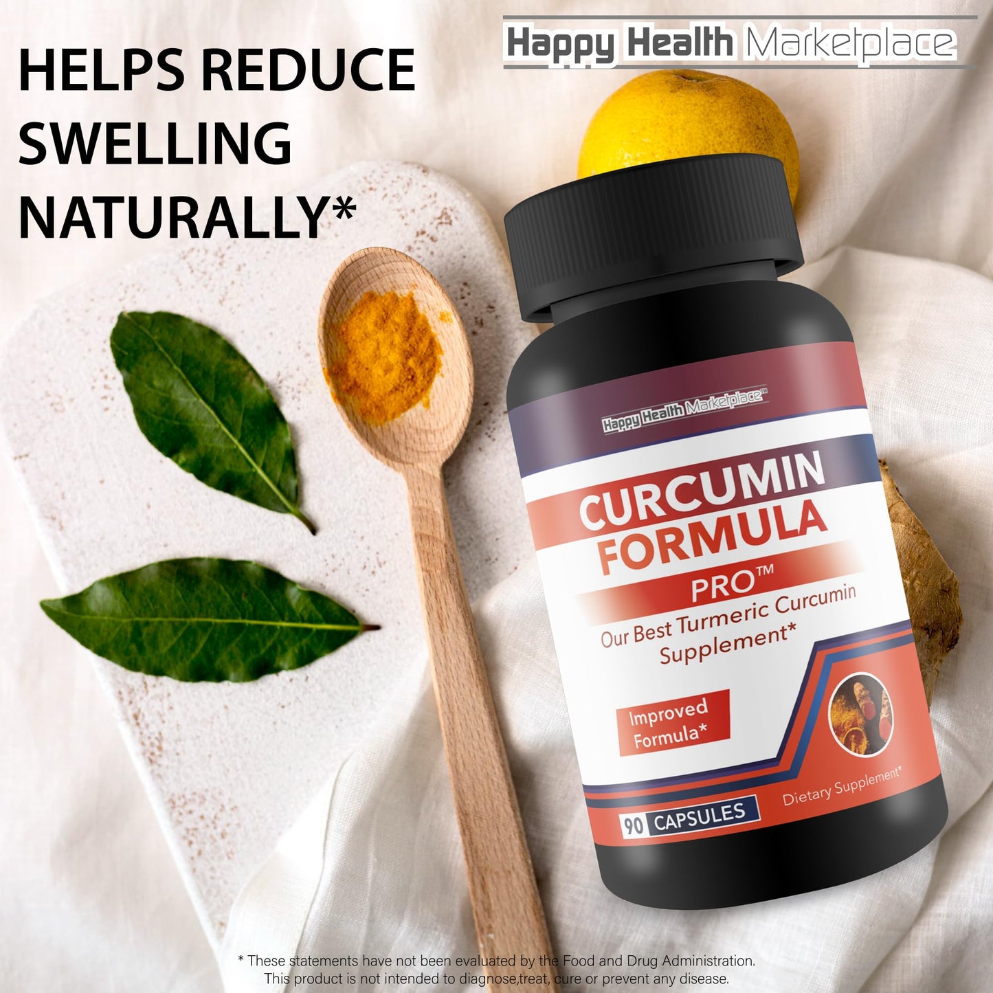 Happy Health Marketplace Curcumin Formula Pro 90 Capsules