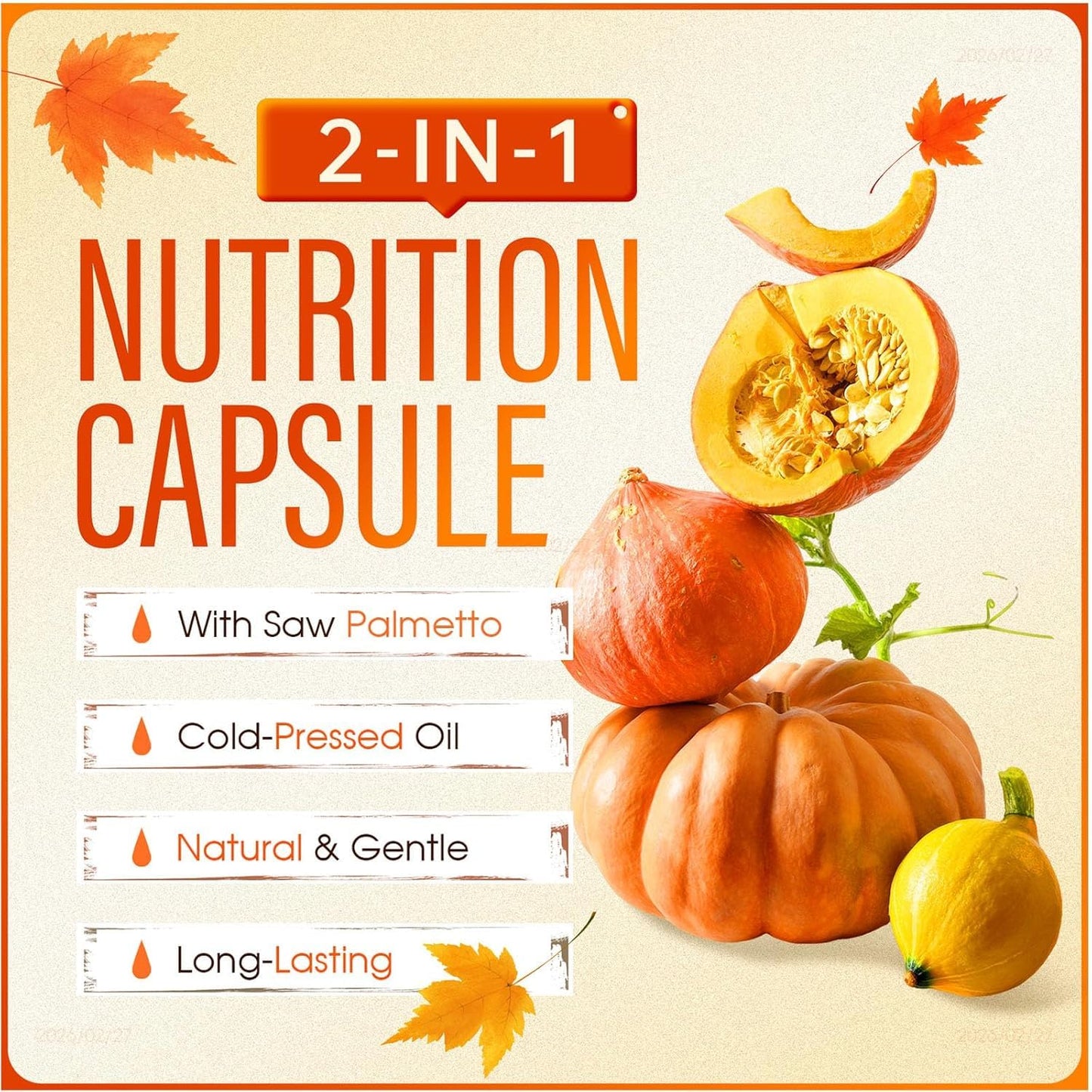 Hochornk Pumpkin Seed Oil Capsules Softgels 300