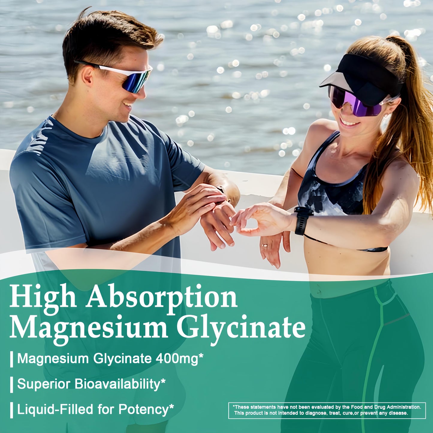 JINGYAT Magnesium Glycinate Softgels 120 Count