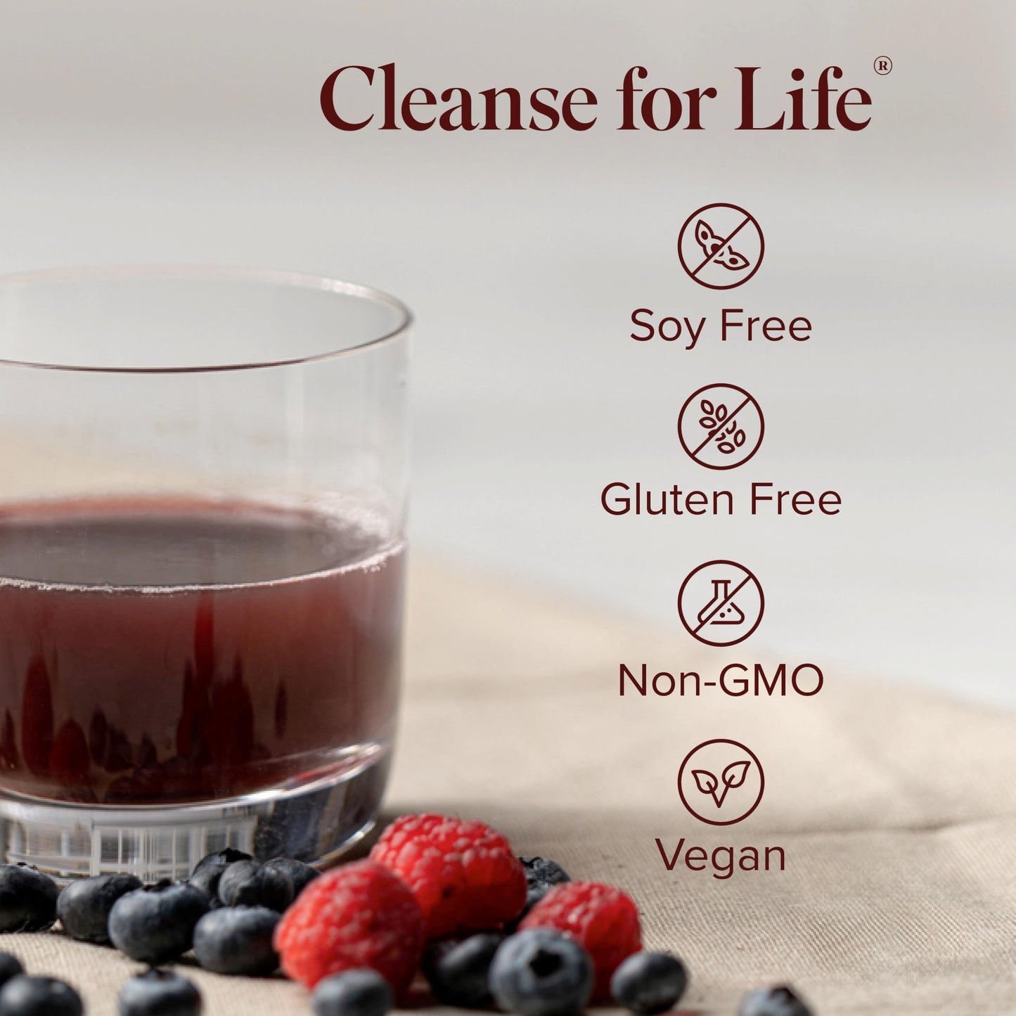 Isagenix Cleanse for Life Powder, Natural Rich Berry, 3.4 oz