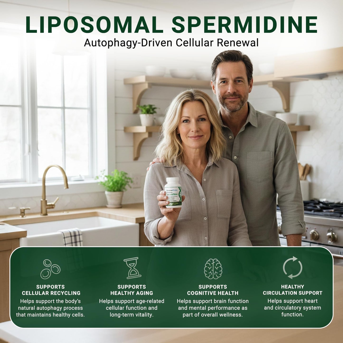 GenuinePurity Liposomal Spermidine 8mg Supplement Capsule 60 Capsules