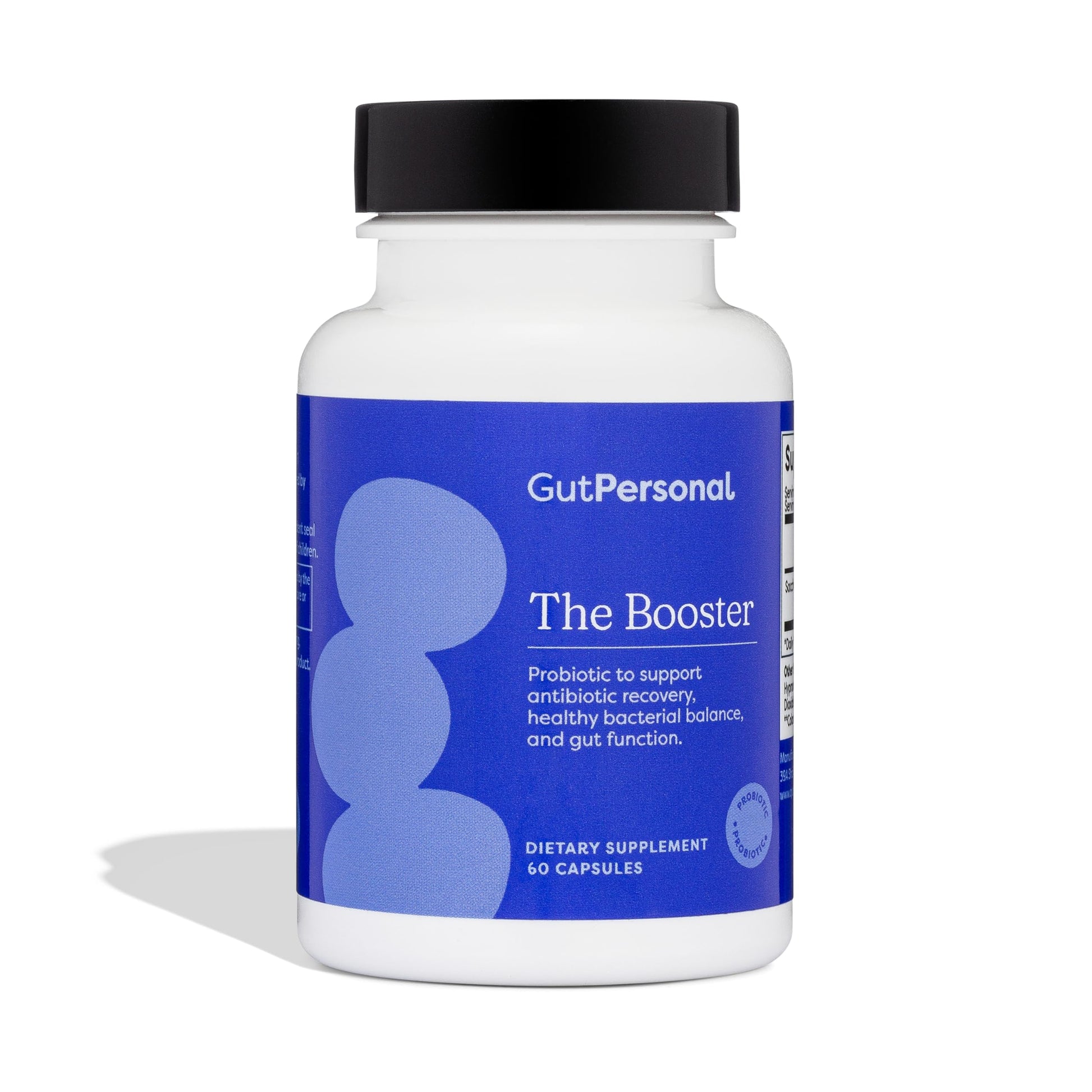 GutPersonal The Booster Targeted Probiotic for Gut Health: Boost Good Bacteria, Reduce Bad Bacteria, and Support The Immune System with 5 Billion CFU Saccharomyces Boulardii Capsule, 1 Count