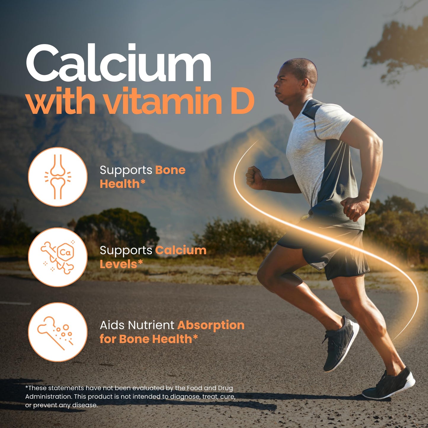 Zaytun Vitamins Halal Calcium + Vitamin D3 for Bone Health Tablets, 120 Count