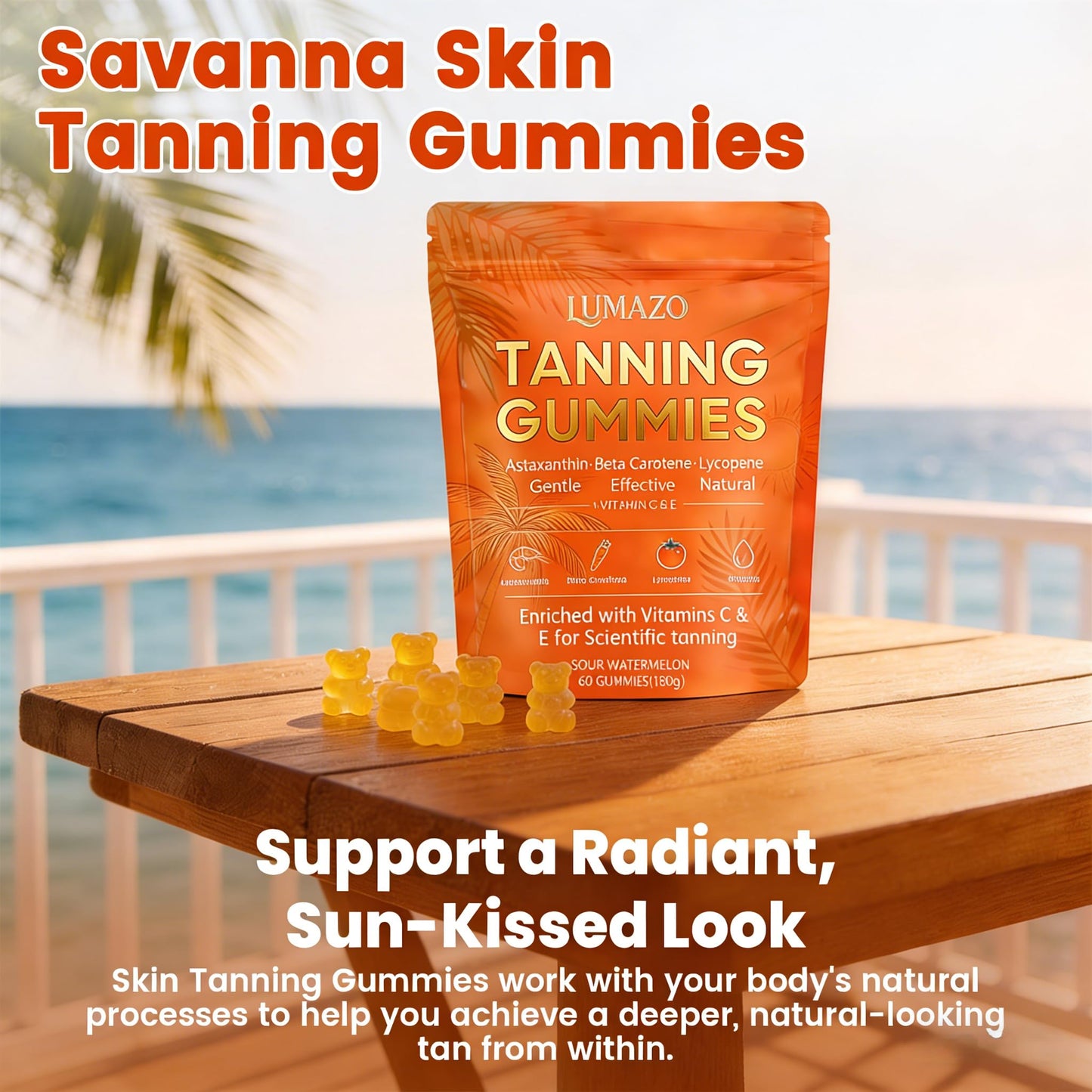 LUMAZO Skin Tanning Softgels 60 Count