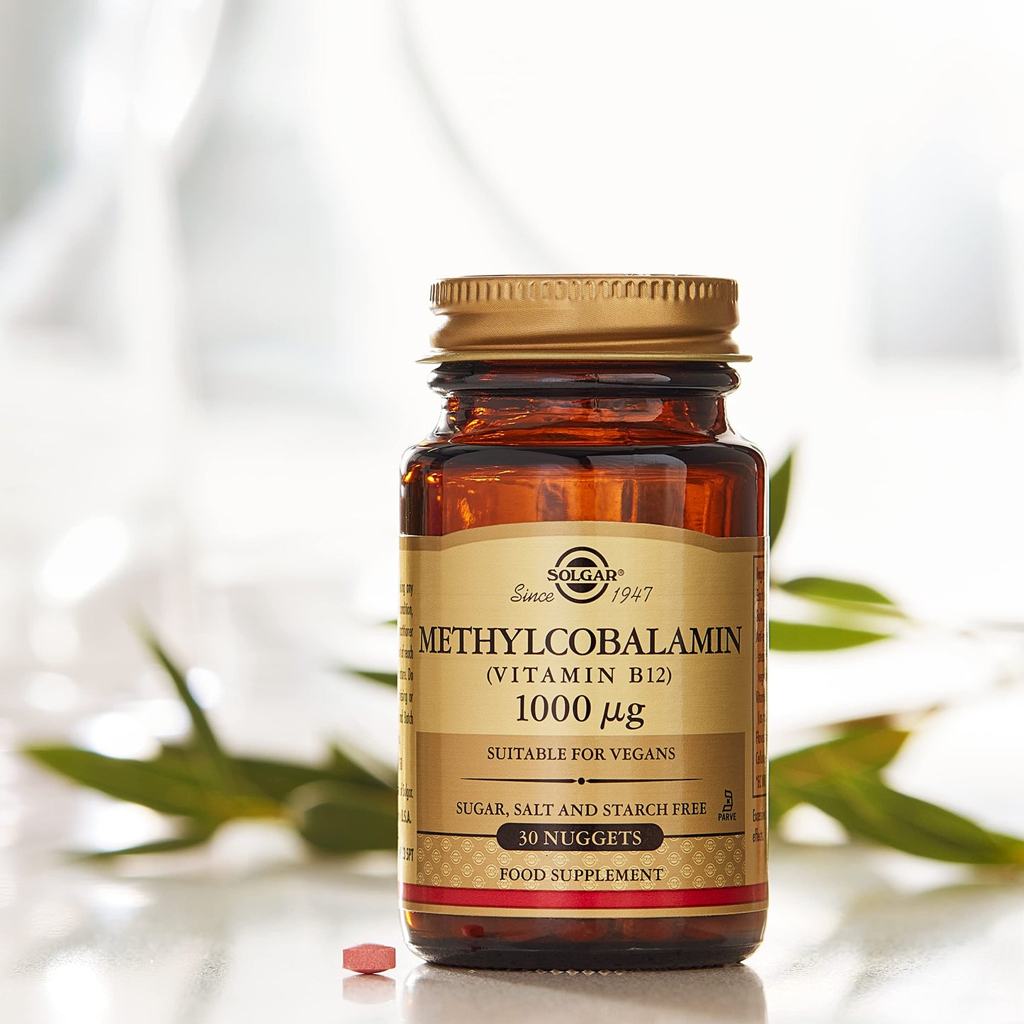 Solgar Methylcobalamin (Vitamin B12) 1000 mcg Capsule, 30 Count