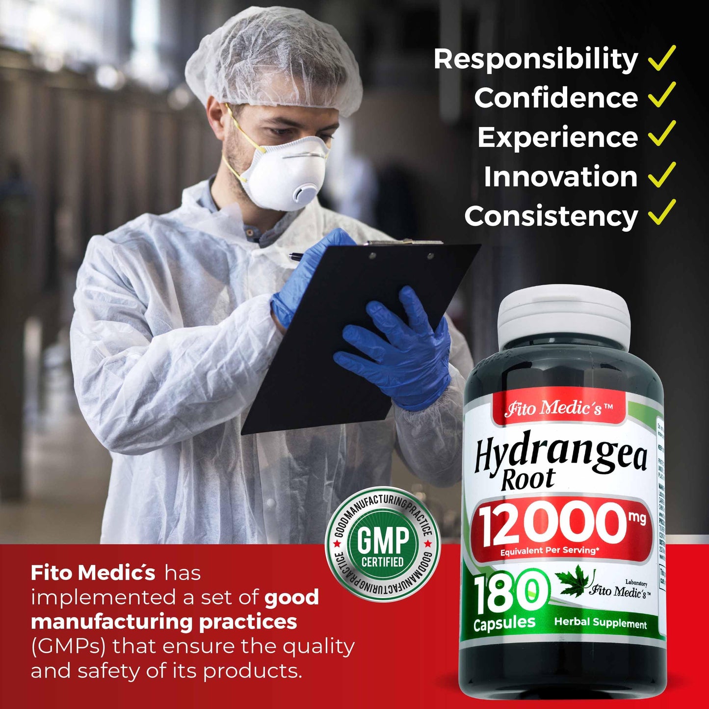 FITO MEDIC'S Hydrangea Root Capsules 180 Capsules