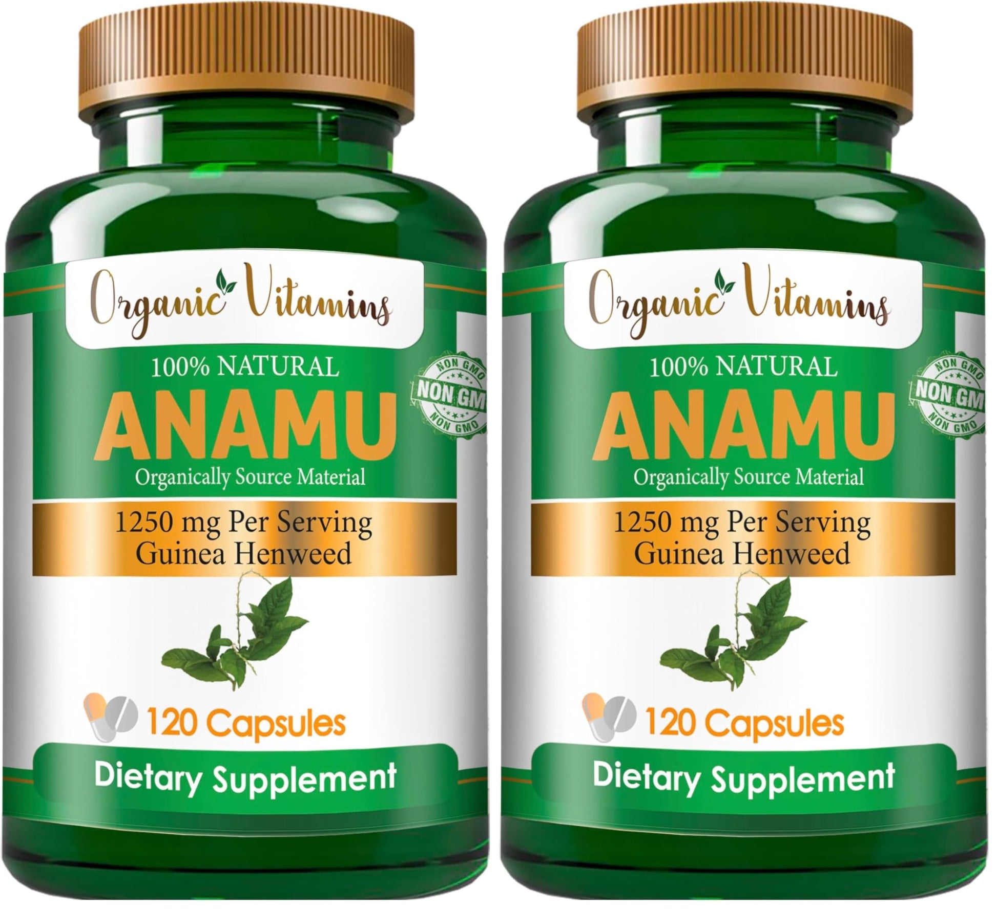All Nue Anamu 1250mg Capsules, 240 Count