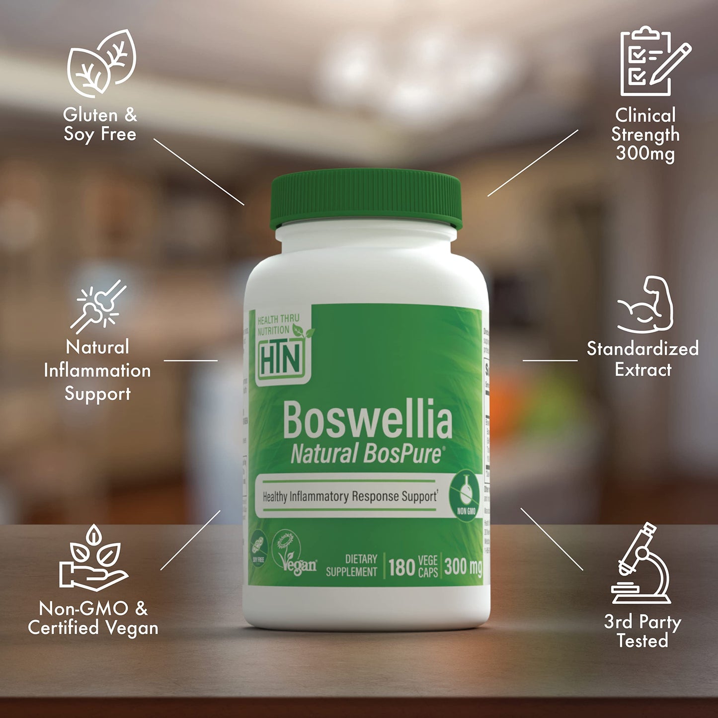 Health Thru Nutrition Boswellia 300mg Capsules 180 Count