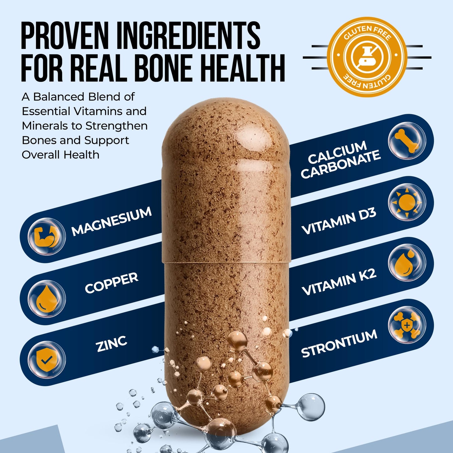 Nature's Nectar Bone & Joint Supplements for Men & Women, Capsules, 90