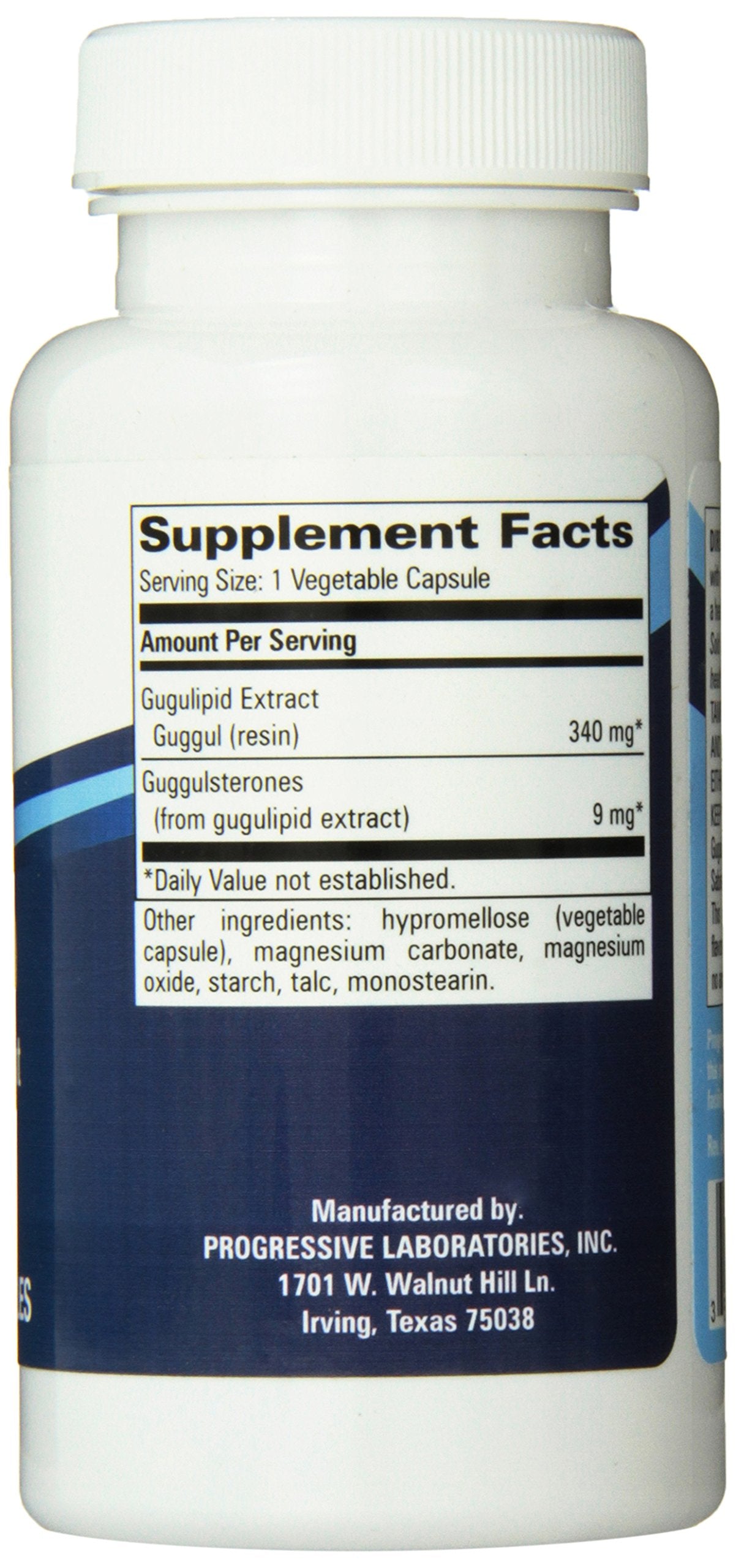 Progressive Laboratories Gugulipid Capsule 90 Count