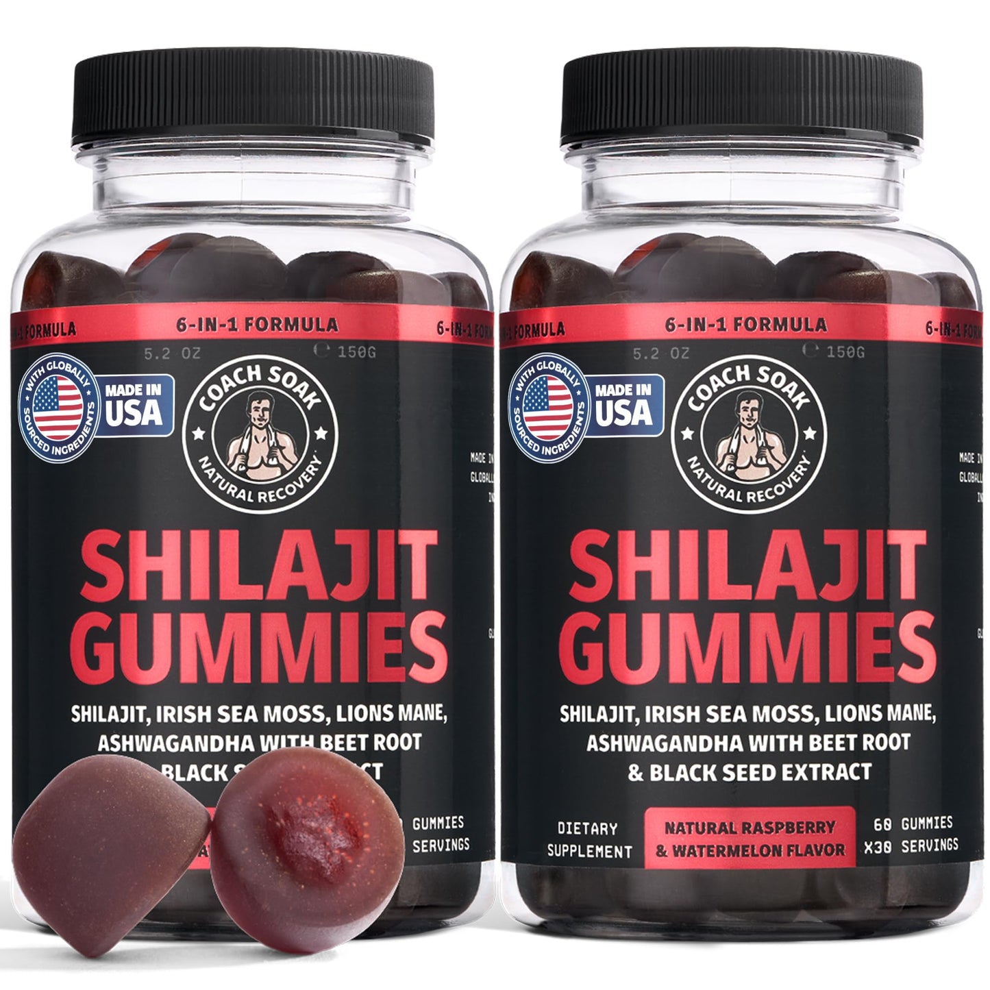 Coach Soak Shilajit Gummies 6-in-1 120 ct