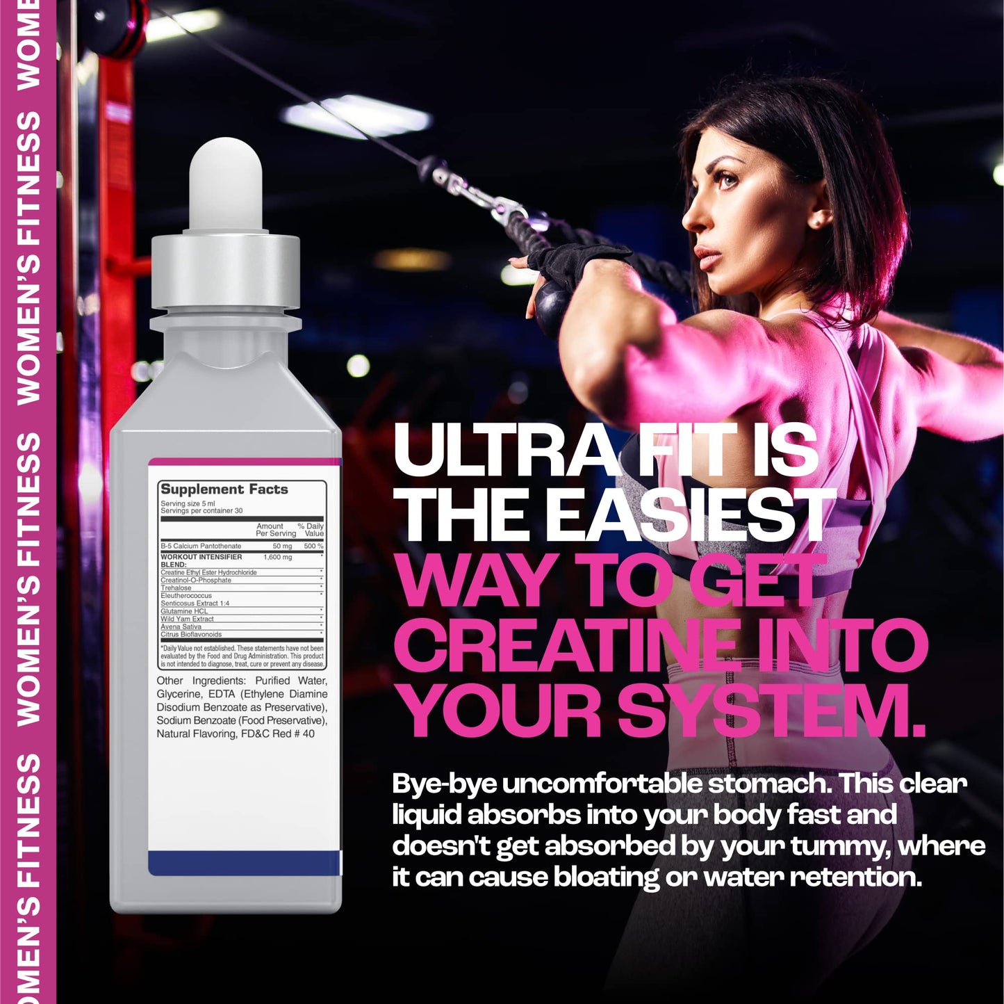 MMUSA Ultra Fit Creatine Serum for Women Powder, 5 oz