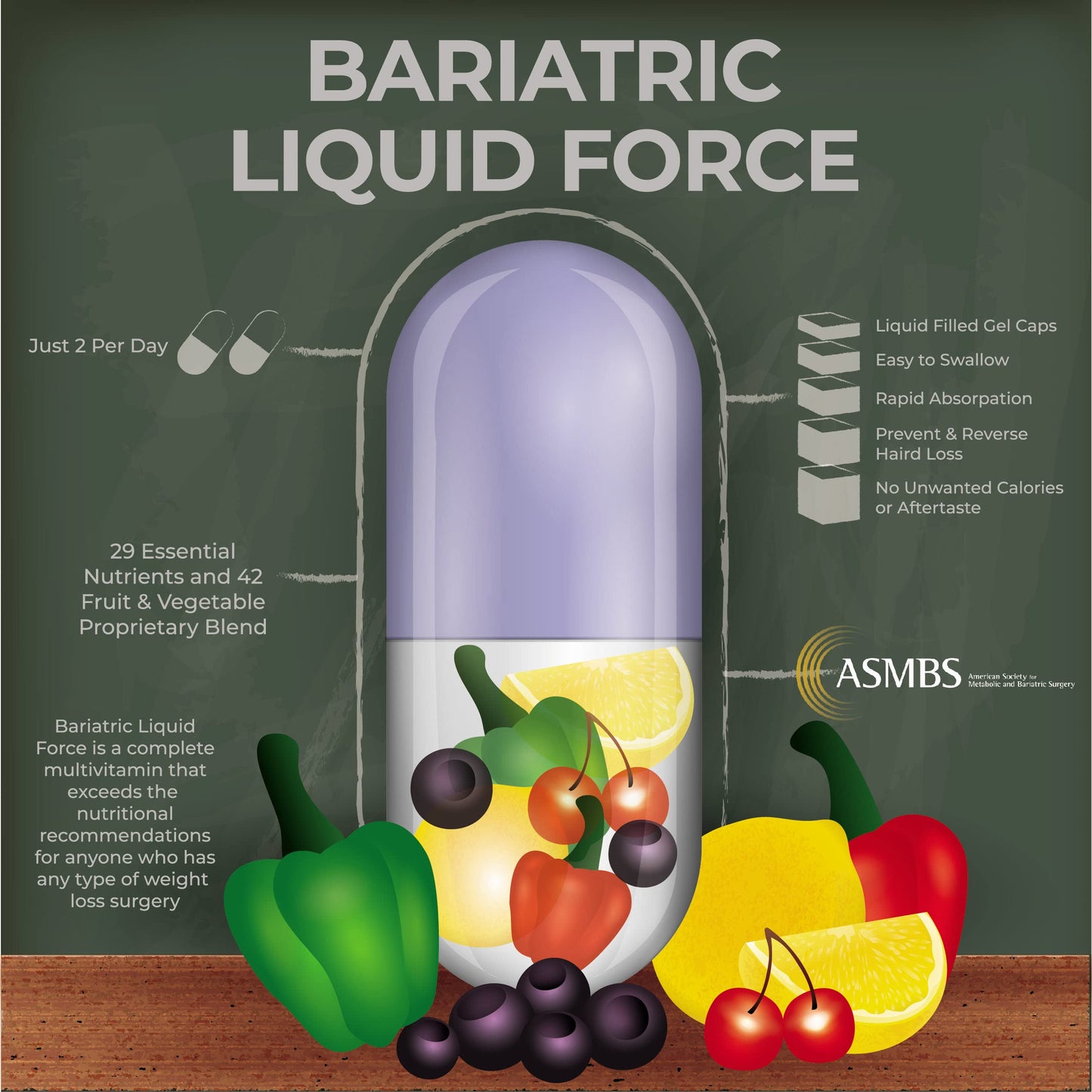 Universal Body Labs Bariatric Multivitamin with Iron Softgels 60 Count