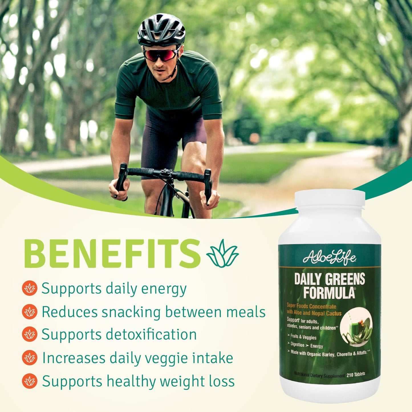 Aloe Life Daily Greens Formula Tablets 120 Tablets