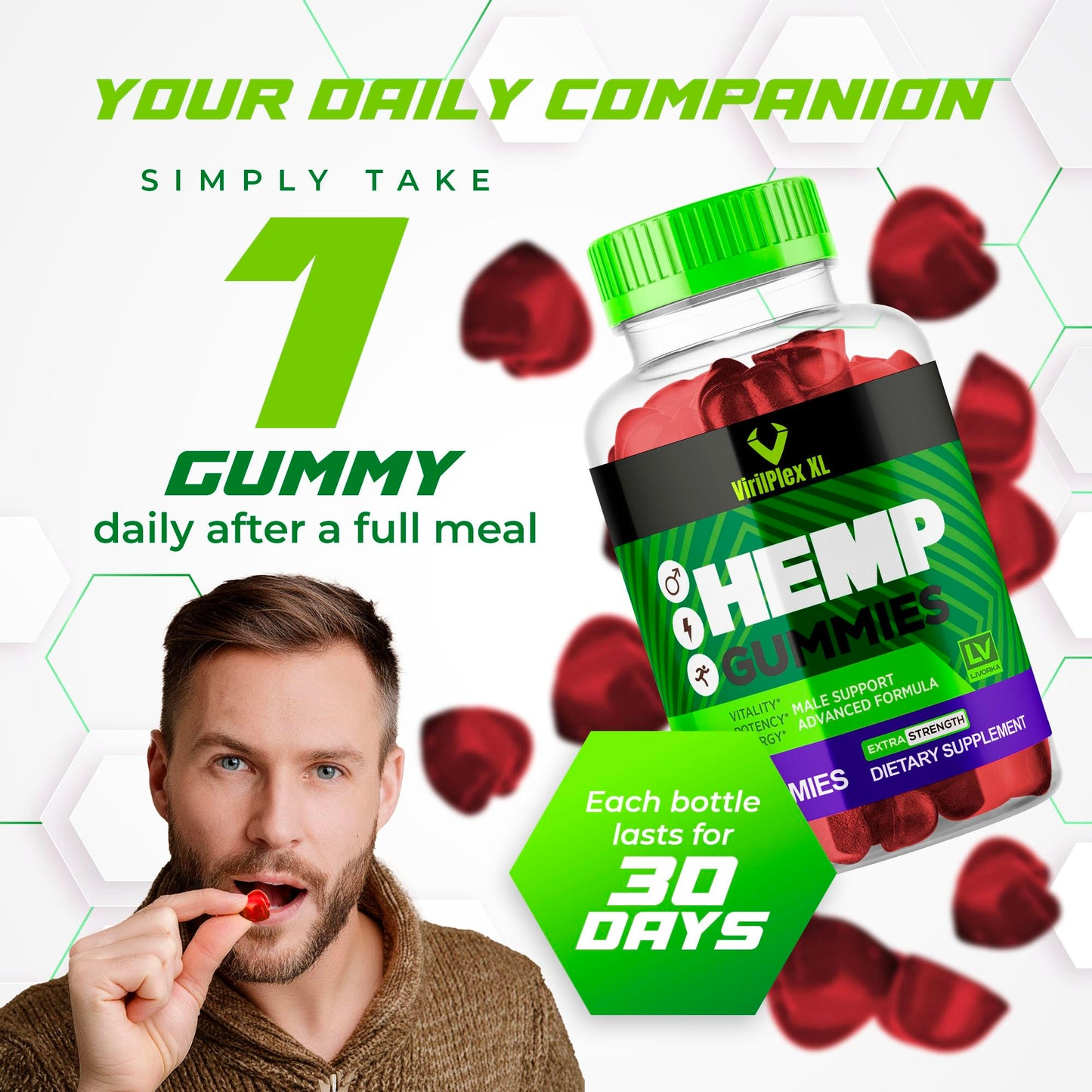 LIVORKA VirilPlex XL 60 Gummies