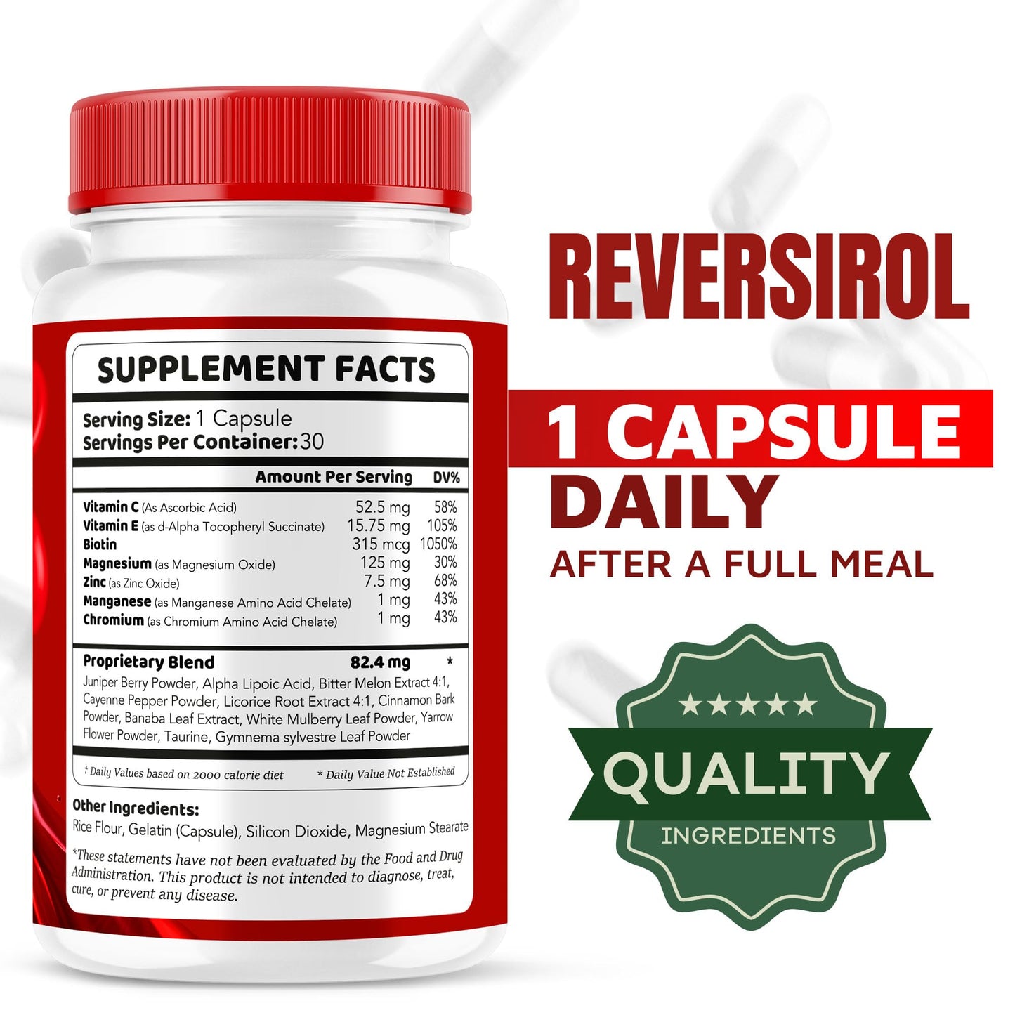 LIVORKA Reversirol Premium Formula Capsules 30 Count