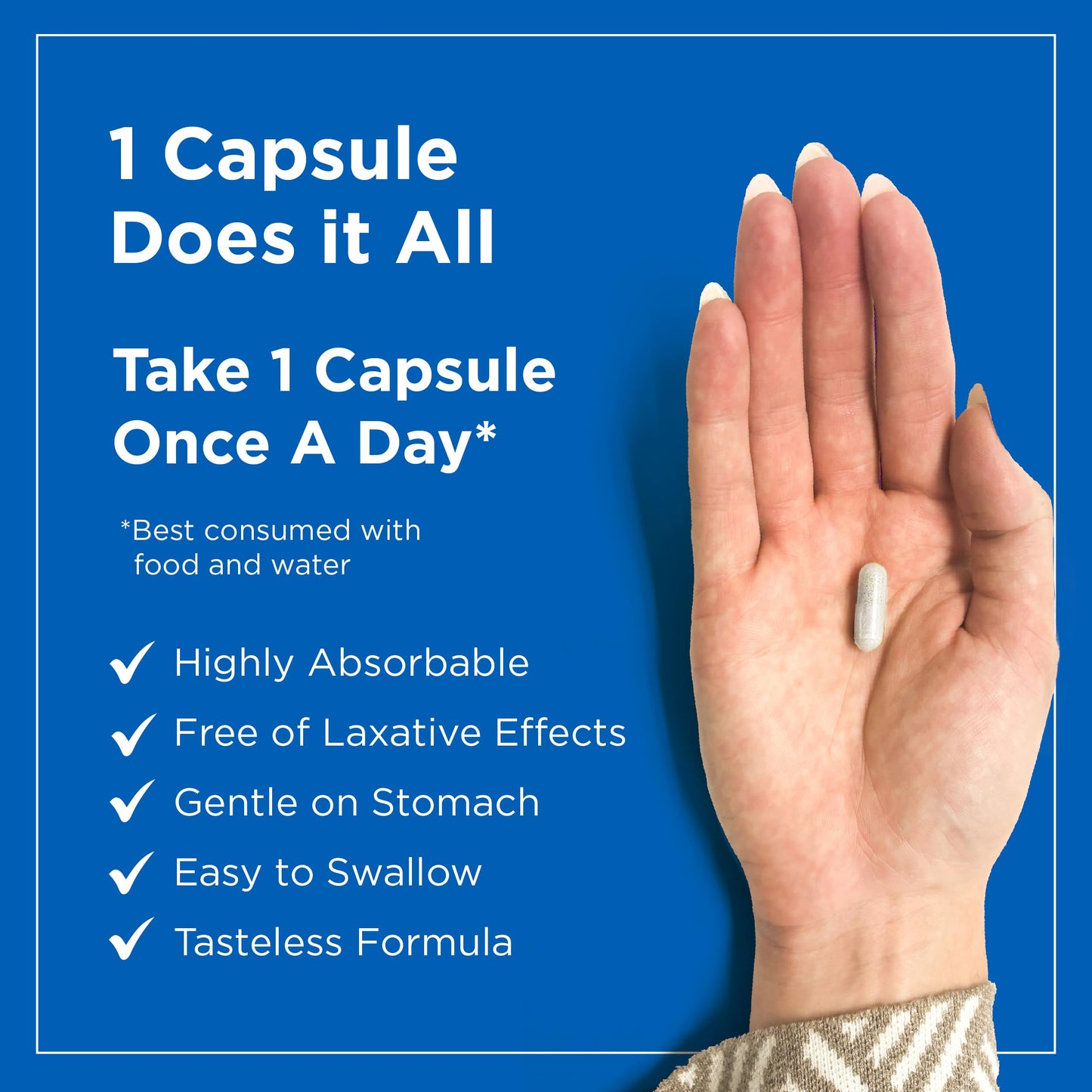 Plantvital Magnesium Glycinate 200mg Capsule, 120 Capsules