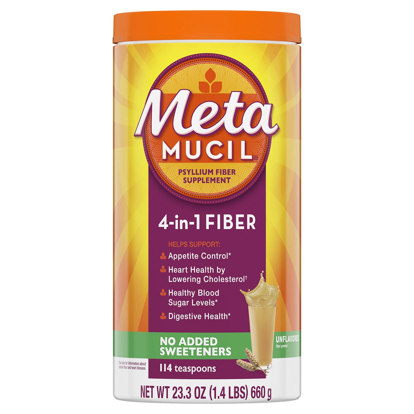 Metamucil Fiber Powder, 1.46 Pound