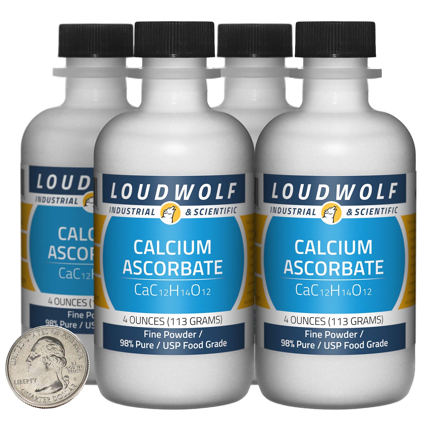 Loudwolf Calcium Ascorbate Powder, 16 oz