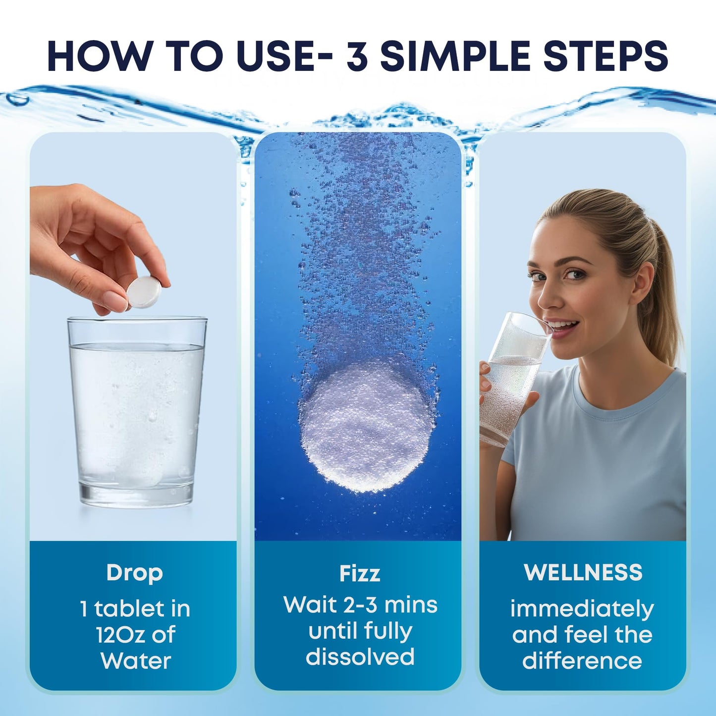 Thriviom H2 Molecular Hydrogen Water Tablets for Drinking – 12 PPM Magnesium Tablets for Brain Energy, Mental Clarity, Muscle Recovery, & Cognitive Function, Non-GMO & Gluten-Free, 60 Tablets