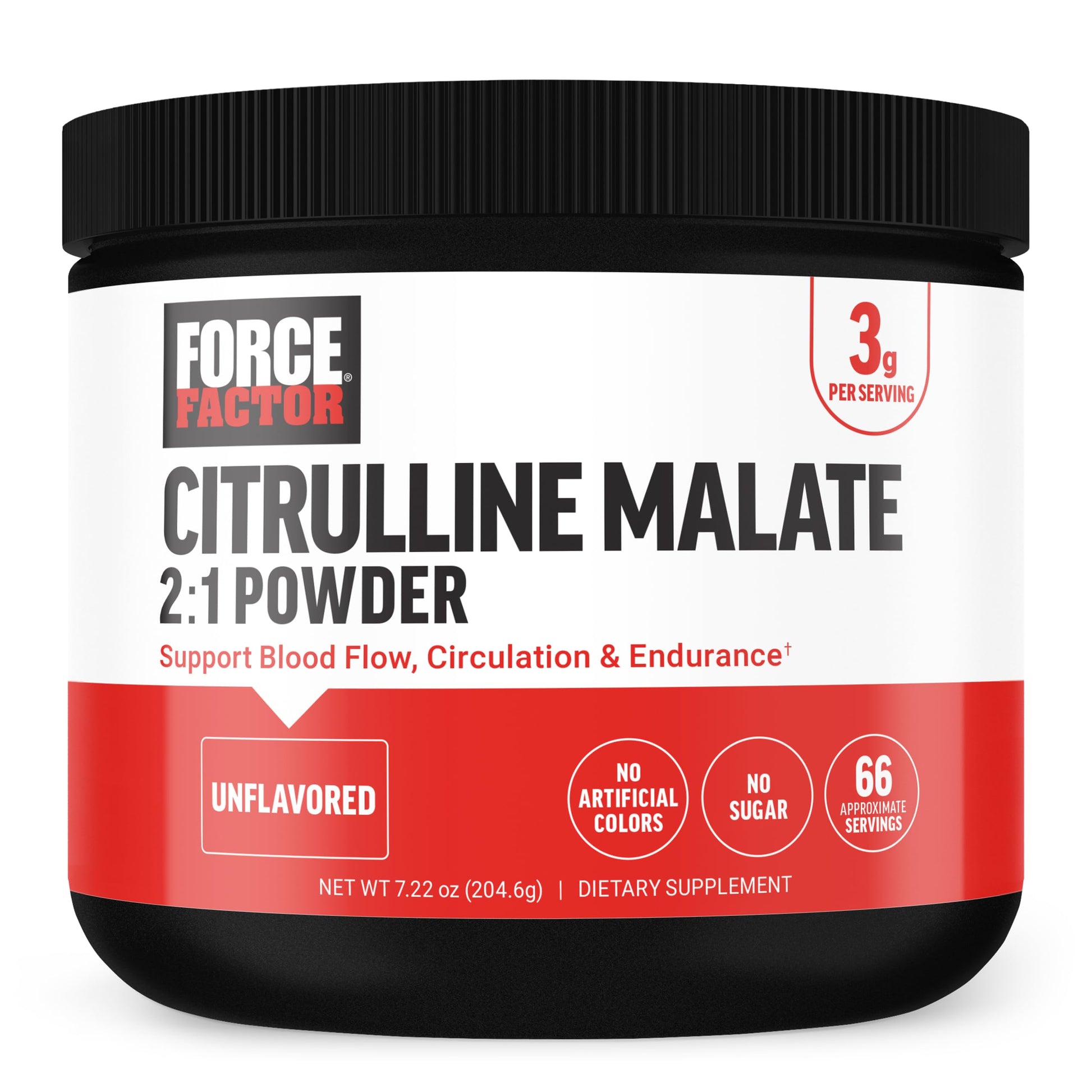 Force Factor Citrulline Malate 2:1 Powder, 7 oz