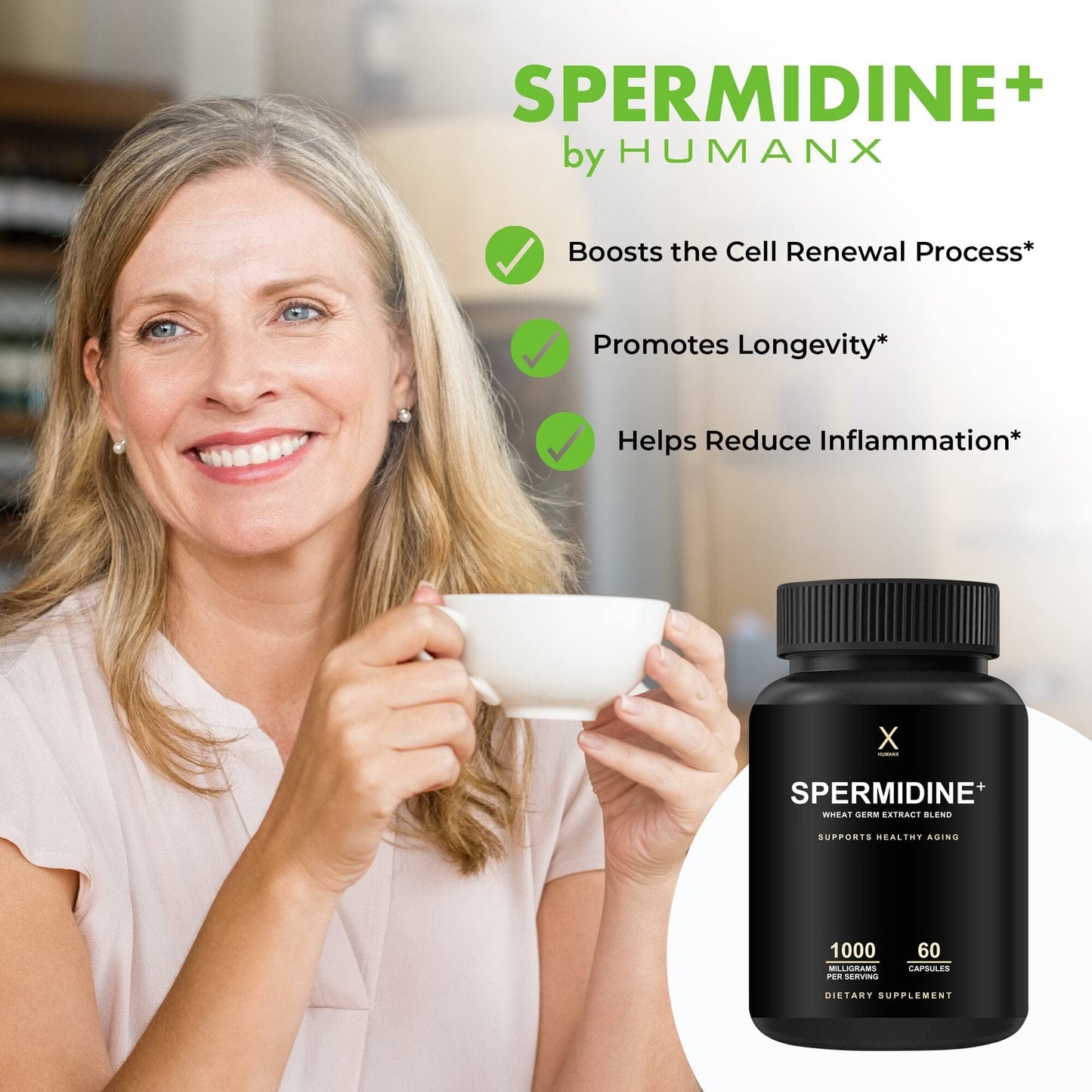 HUMANX Spermidine+ Capsule, 60 Count