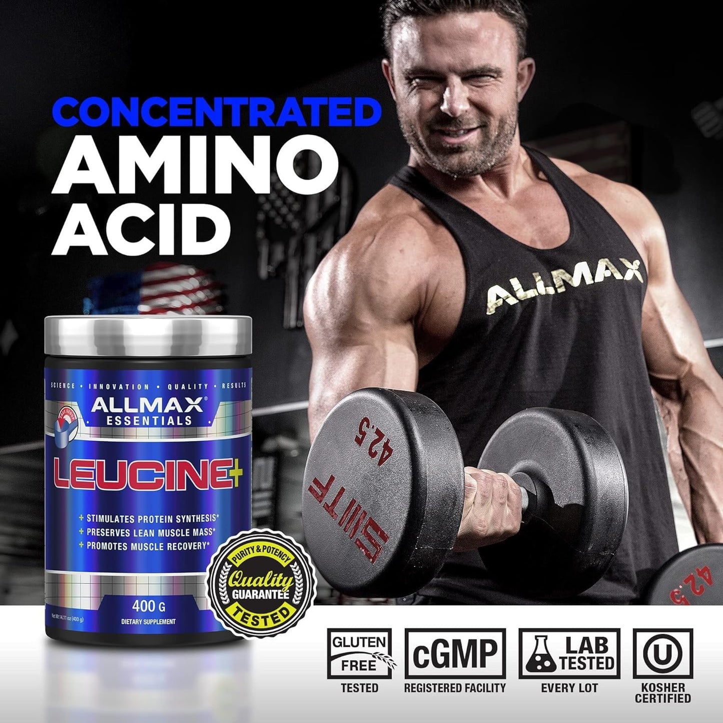 ALLMAX Leucine Powder 14.1 oz